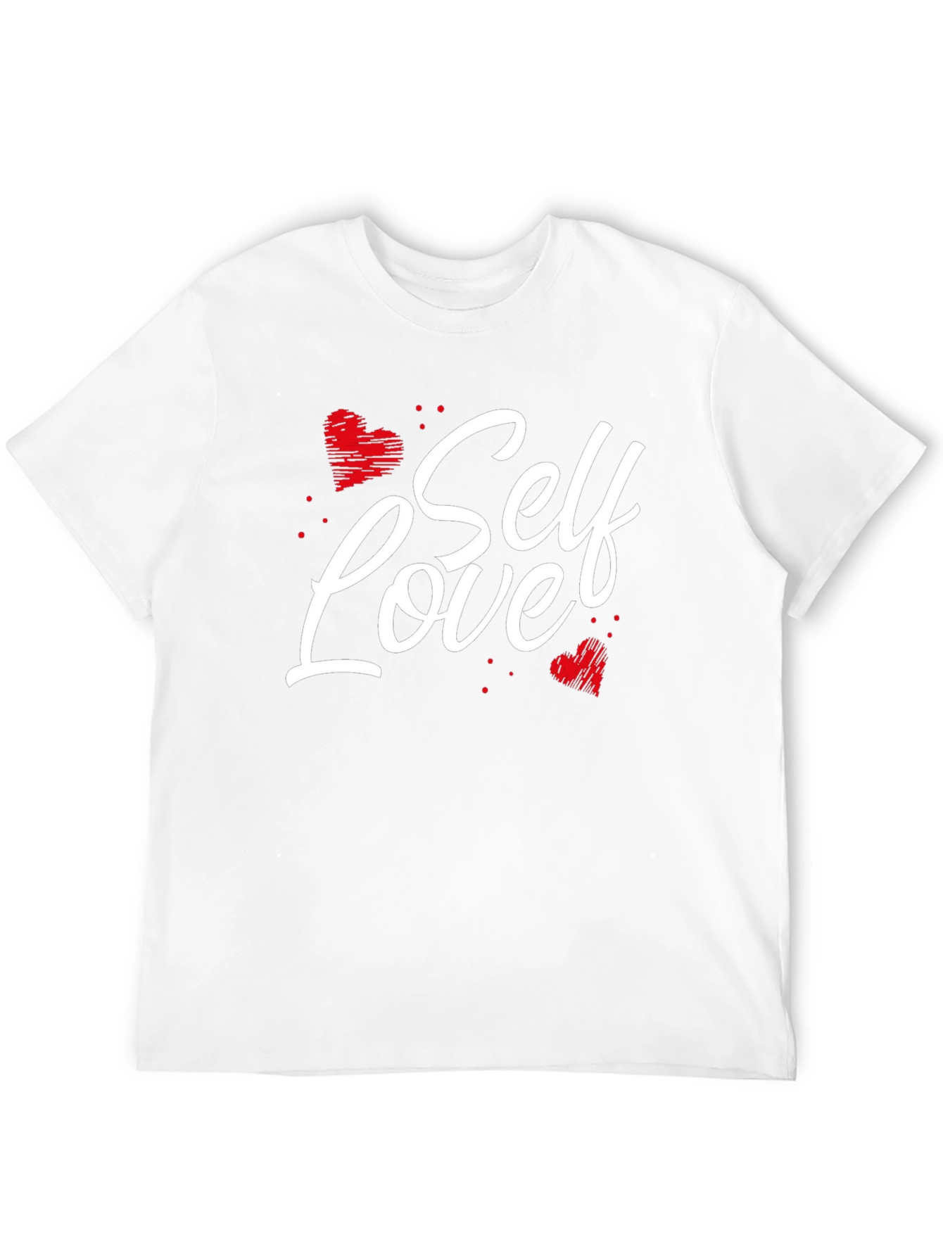 Self Love Heart Graphic Black T-Shirt