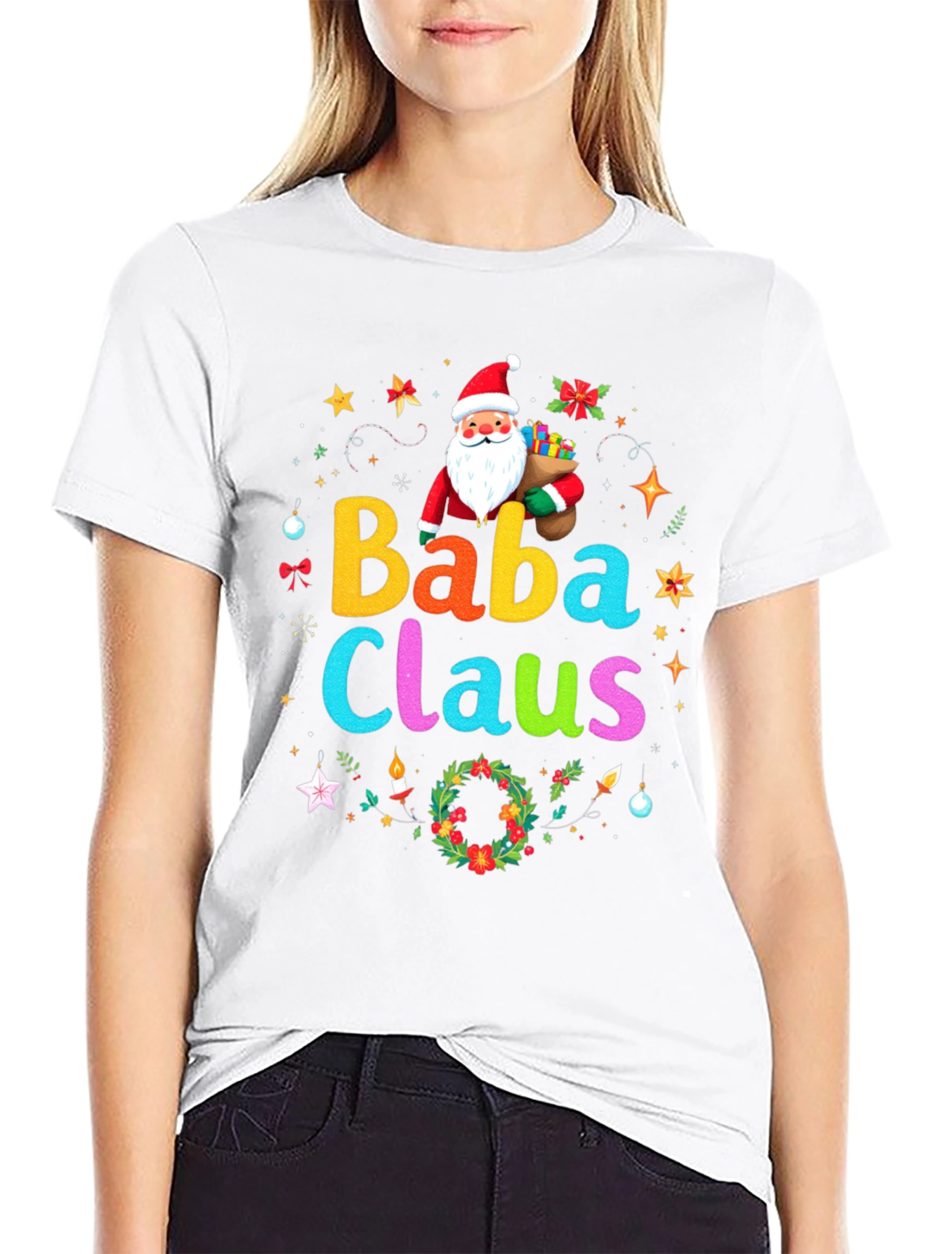 Baba Claus Christmas T-Shirt Holiday Festive