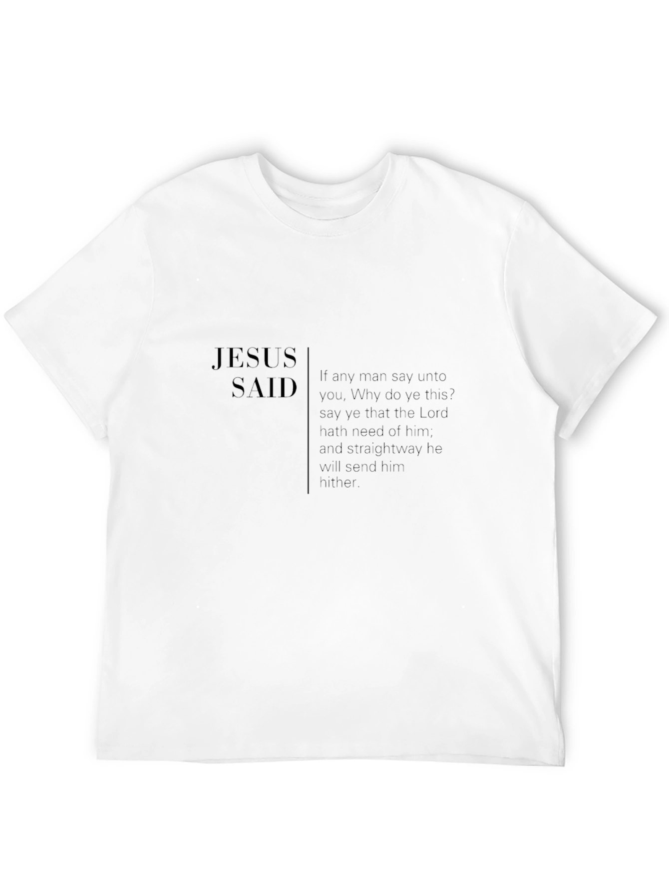 Jesus Said T-Shirt - Christian Apparel