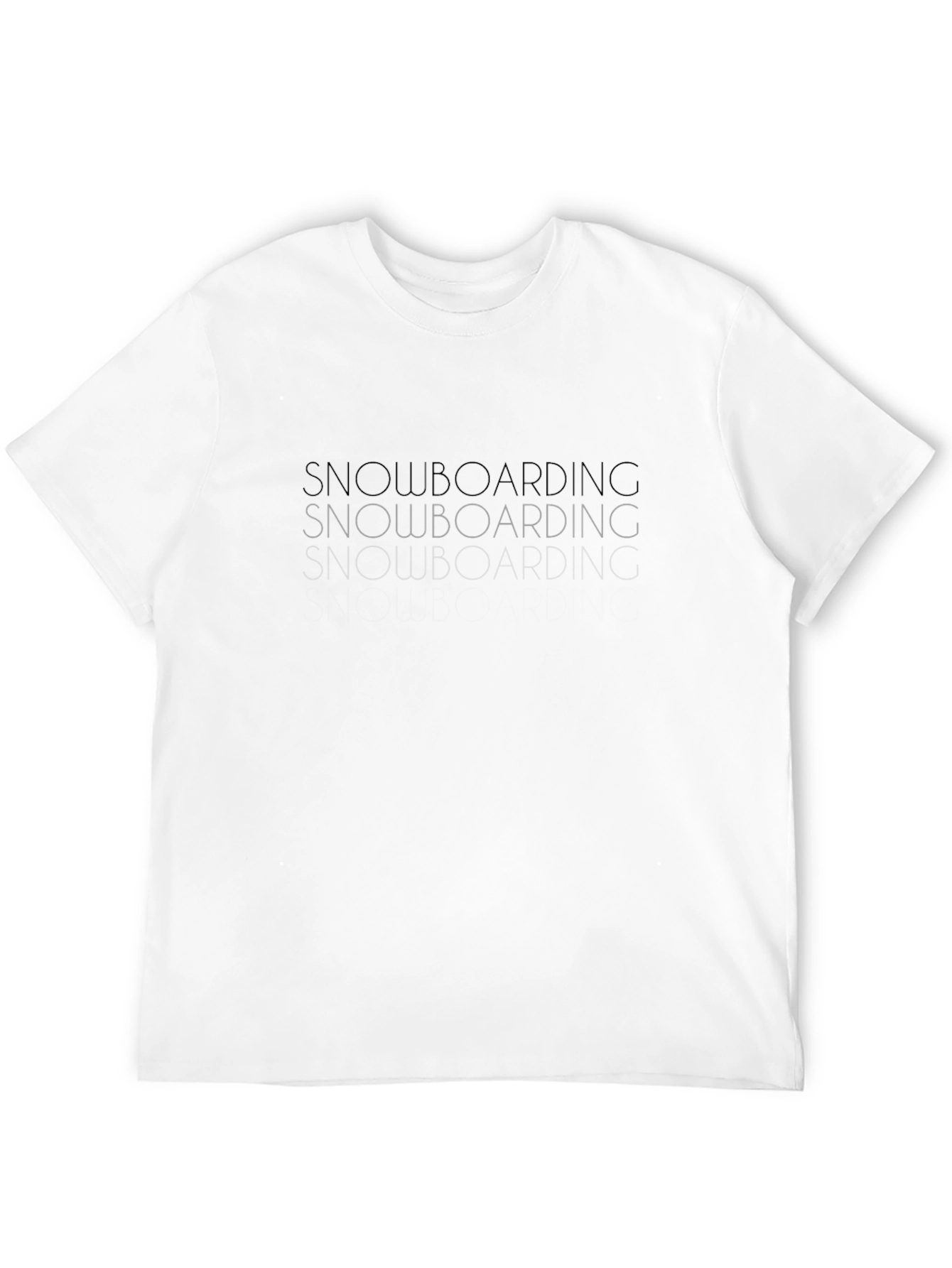 Snowboarding Graphic Tee - Stylish Black T-Shirt