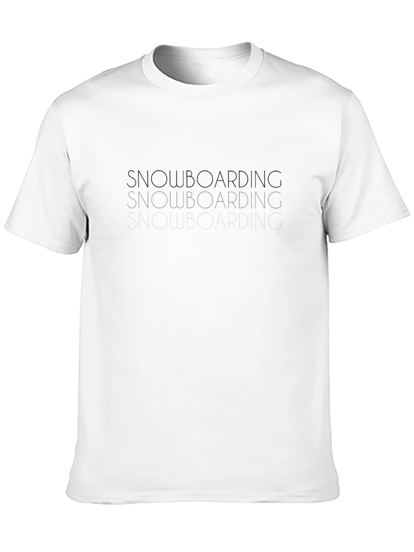 Snowboarding Graphic Tee - Stylish Black T-Shirt