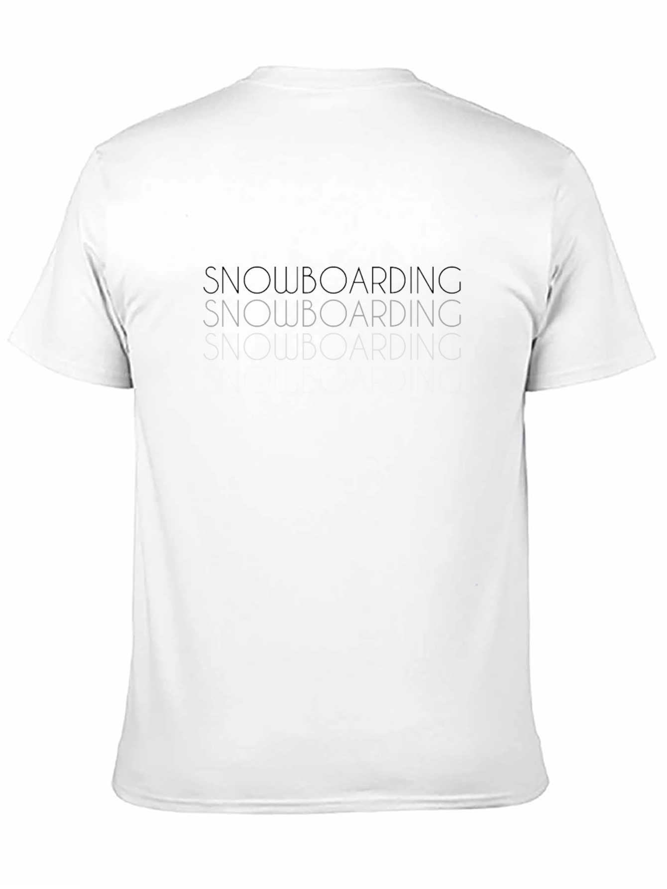 Snowboarding Graphic Tee - Stylish Black T-Shirt