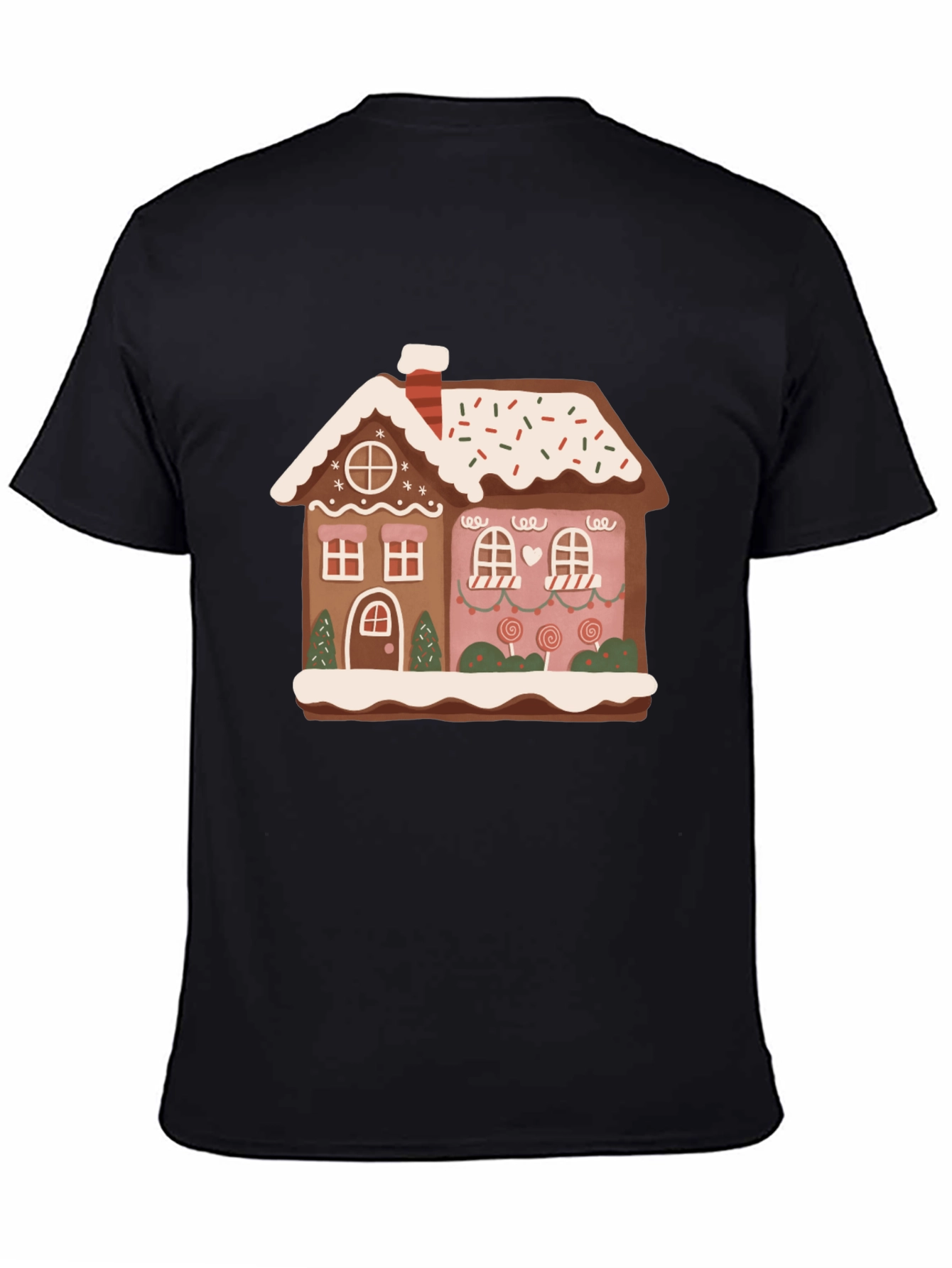 Festive Gingerbread House Graphic Tee