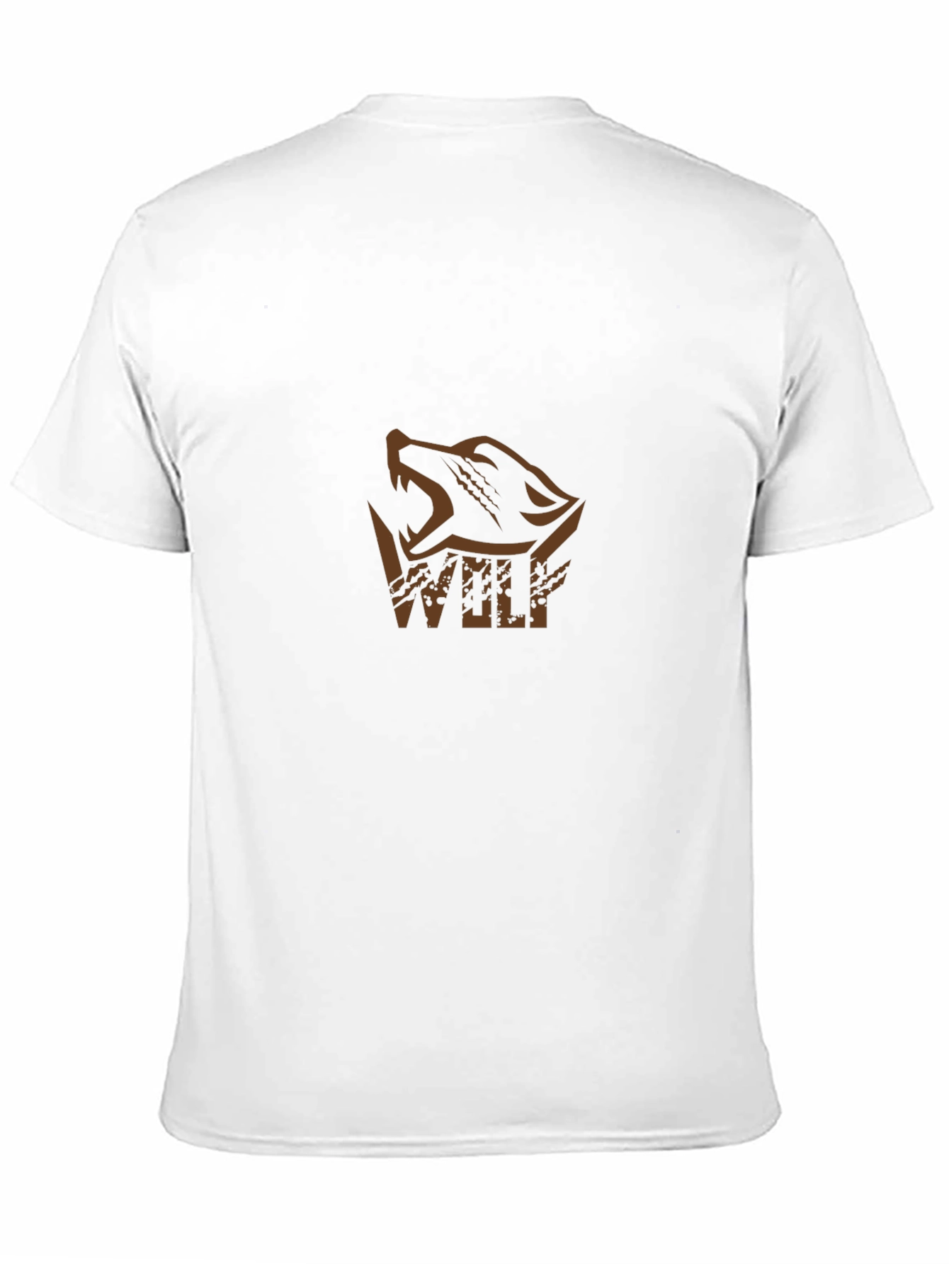 Mens Black Wolf Graphic T-Shirt