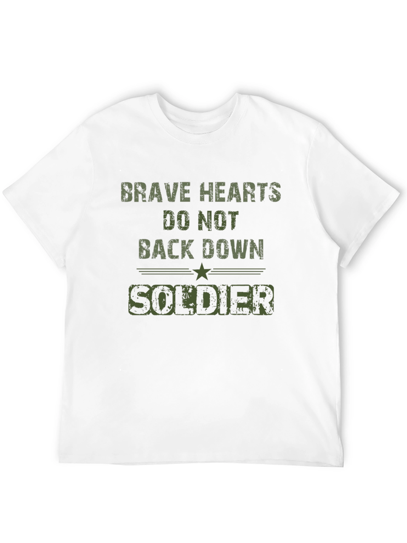 Brave Hearts Soldier Graphic Tee - Black