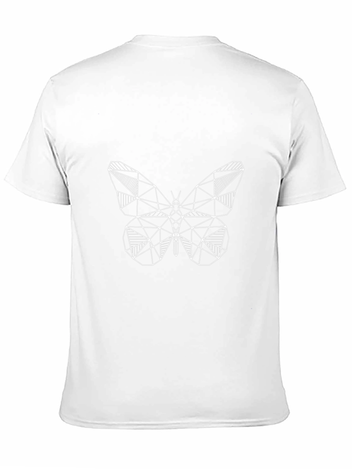 Geometric Butterfly Graphic Tee - Modern Design