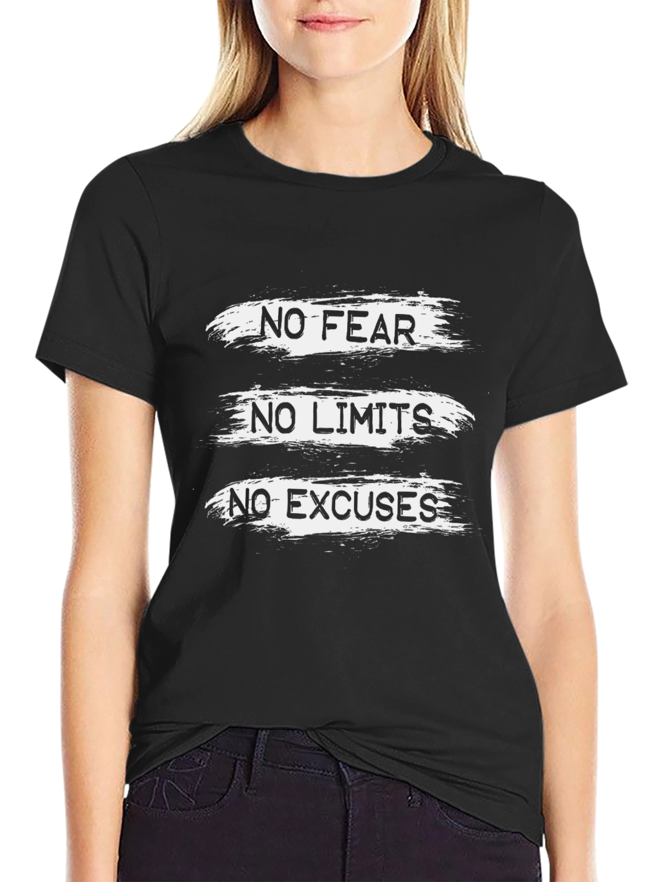 Motivational Graphic T-Shirt: No Fear Limits Excuses