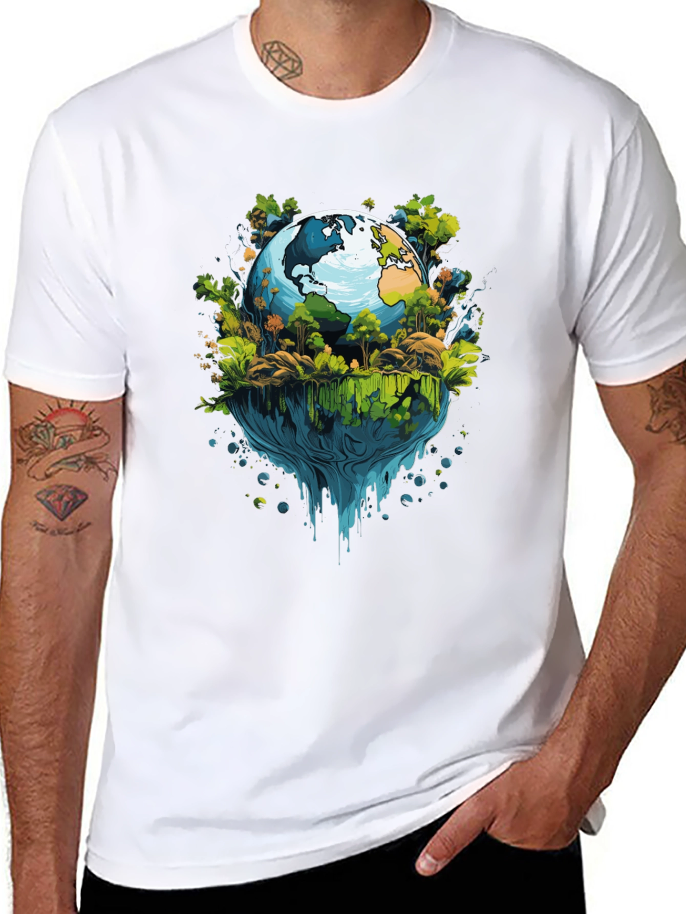 Earth Graphic Tee - Save the Planet Style!