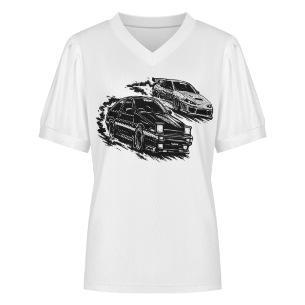 Retro JDM Drift Car Graphic Tee, Japanese Street Racing Inspired Shirt, Vintage Drift Culture Top, Car Enthusiast Streetwear, Anime Racer Aesthetic Apparel(z591)