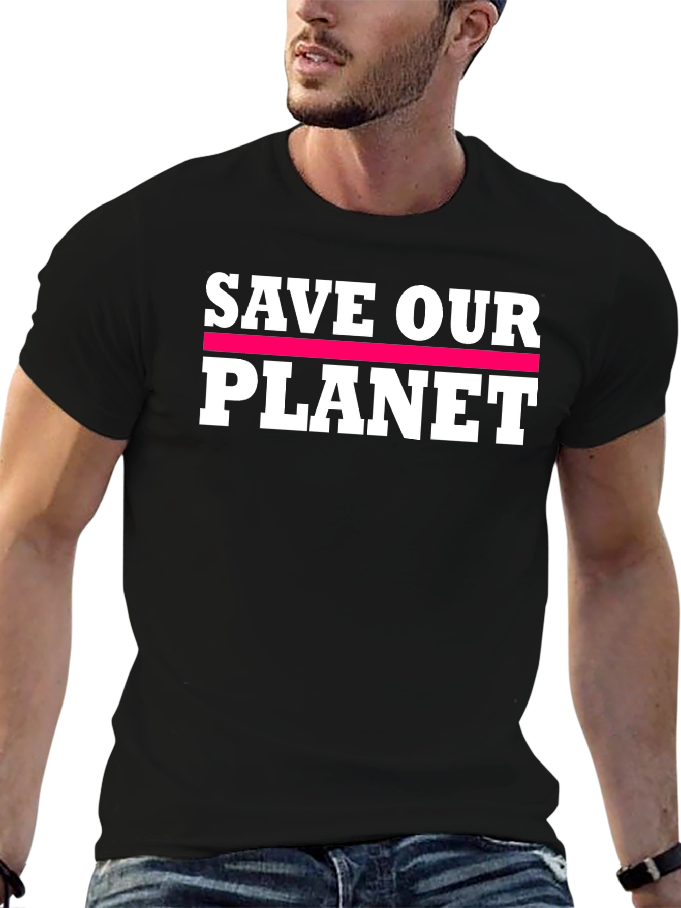 Save Our Planet Graphic Tee - Black