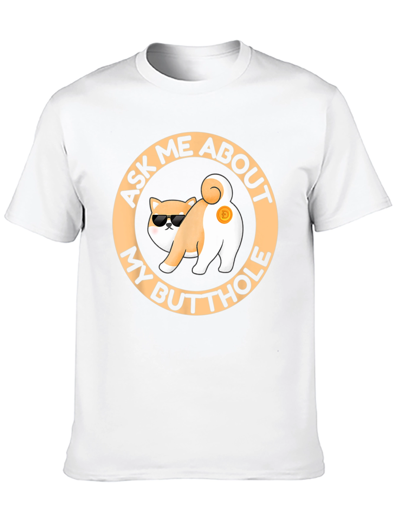 Funny Doge Crypto Butt T-Shirt