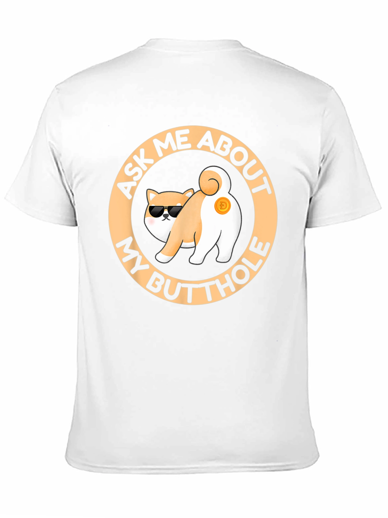 Funny Doge Crypto Butt T-Shirt