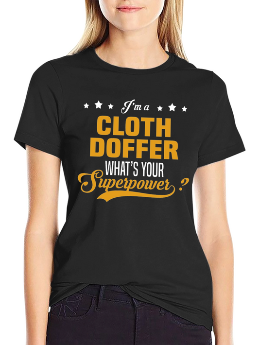 Cloth Doffer Superpower T-Shirt - Black