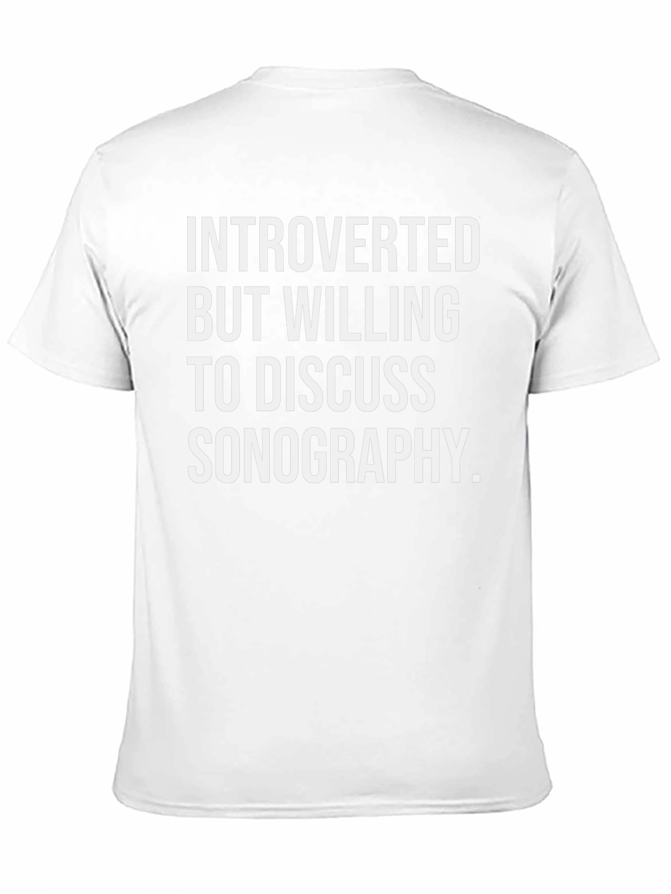 Introverted Sonography T-Shirt - Black Graphic Tee