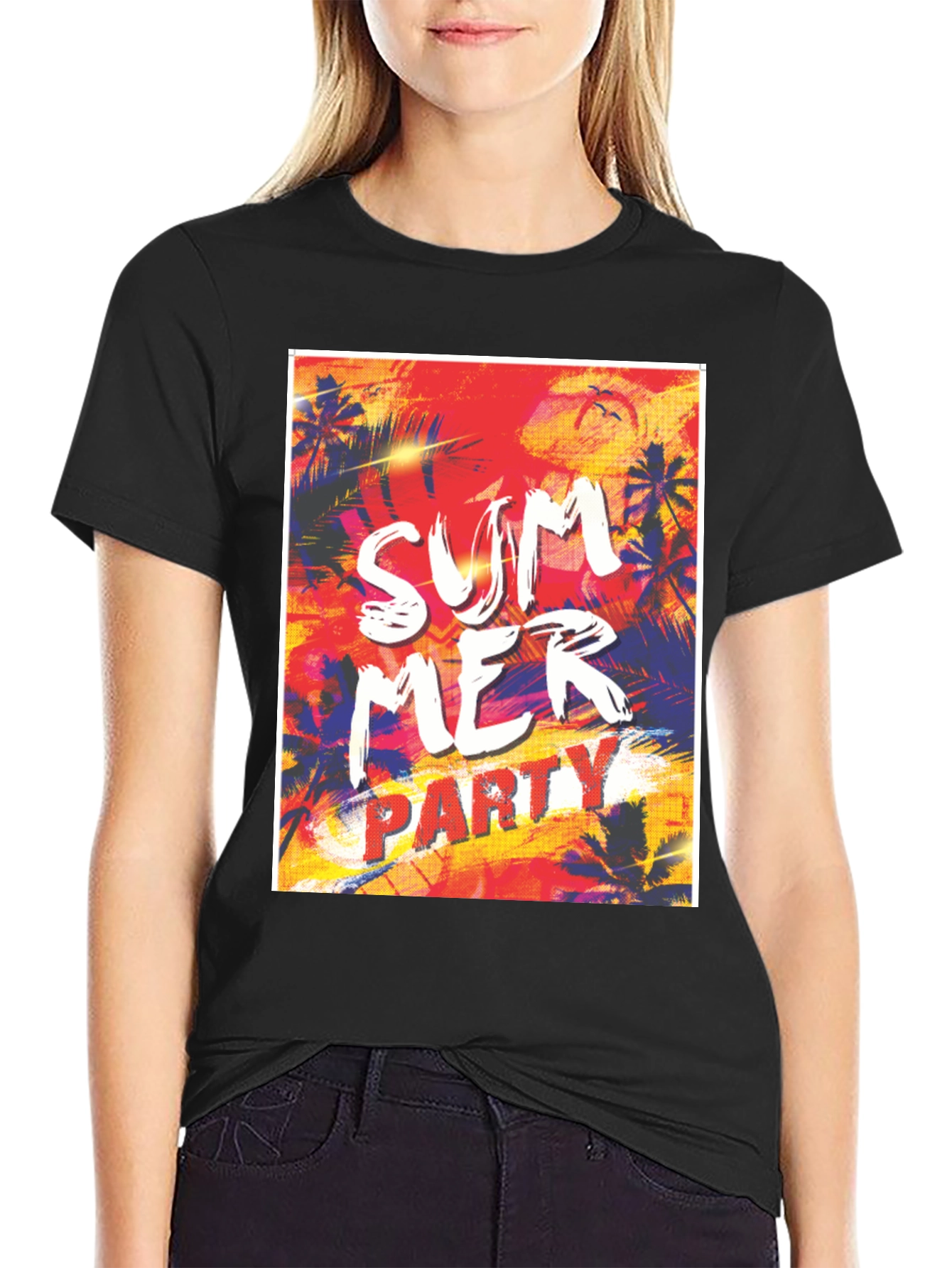 Summer Party Graphic Tee - Tropical Vibe T-Shirt