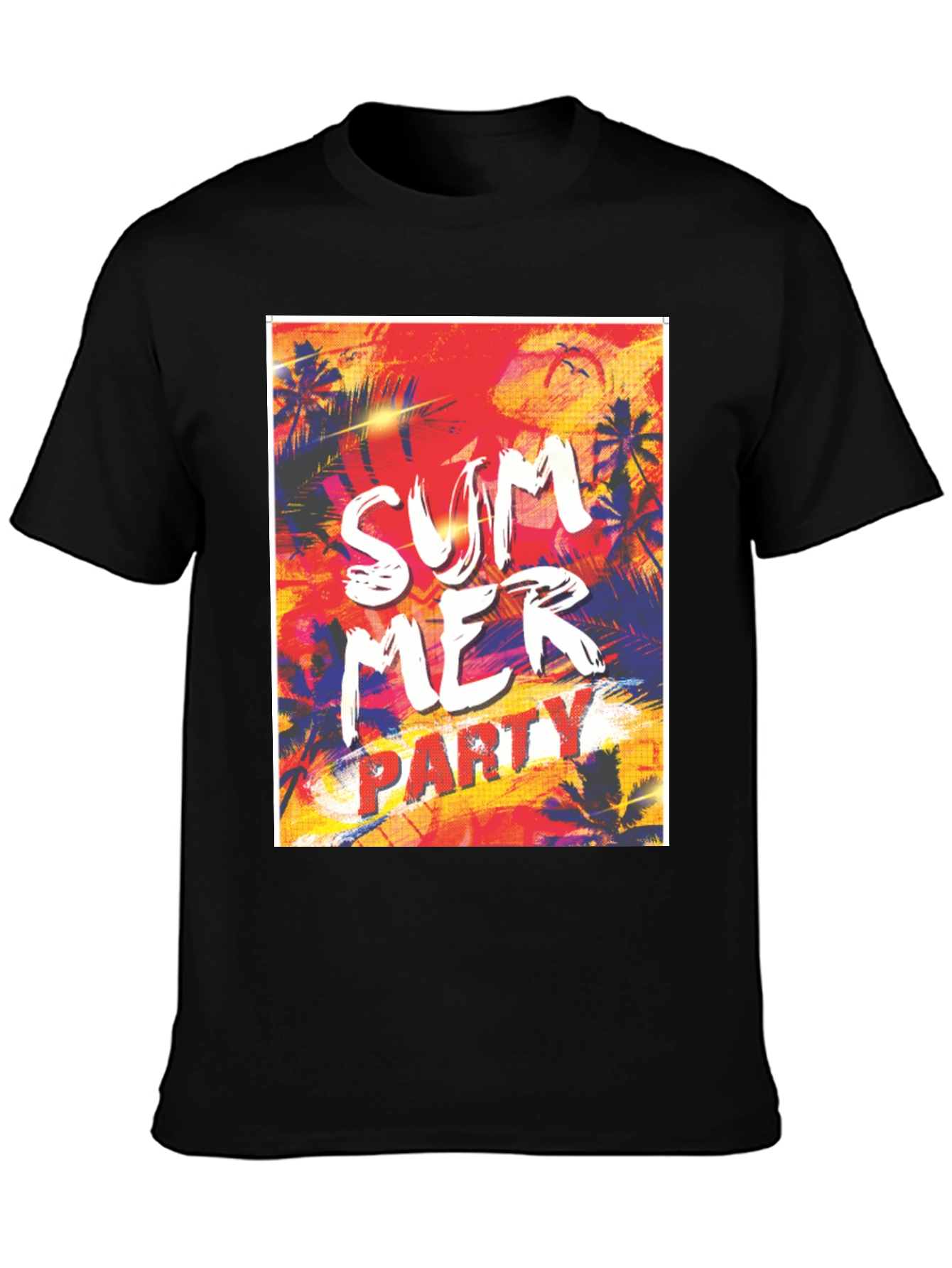Summer Party Graphic Tee - Tropical Vibe T-Shirt