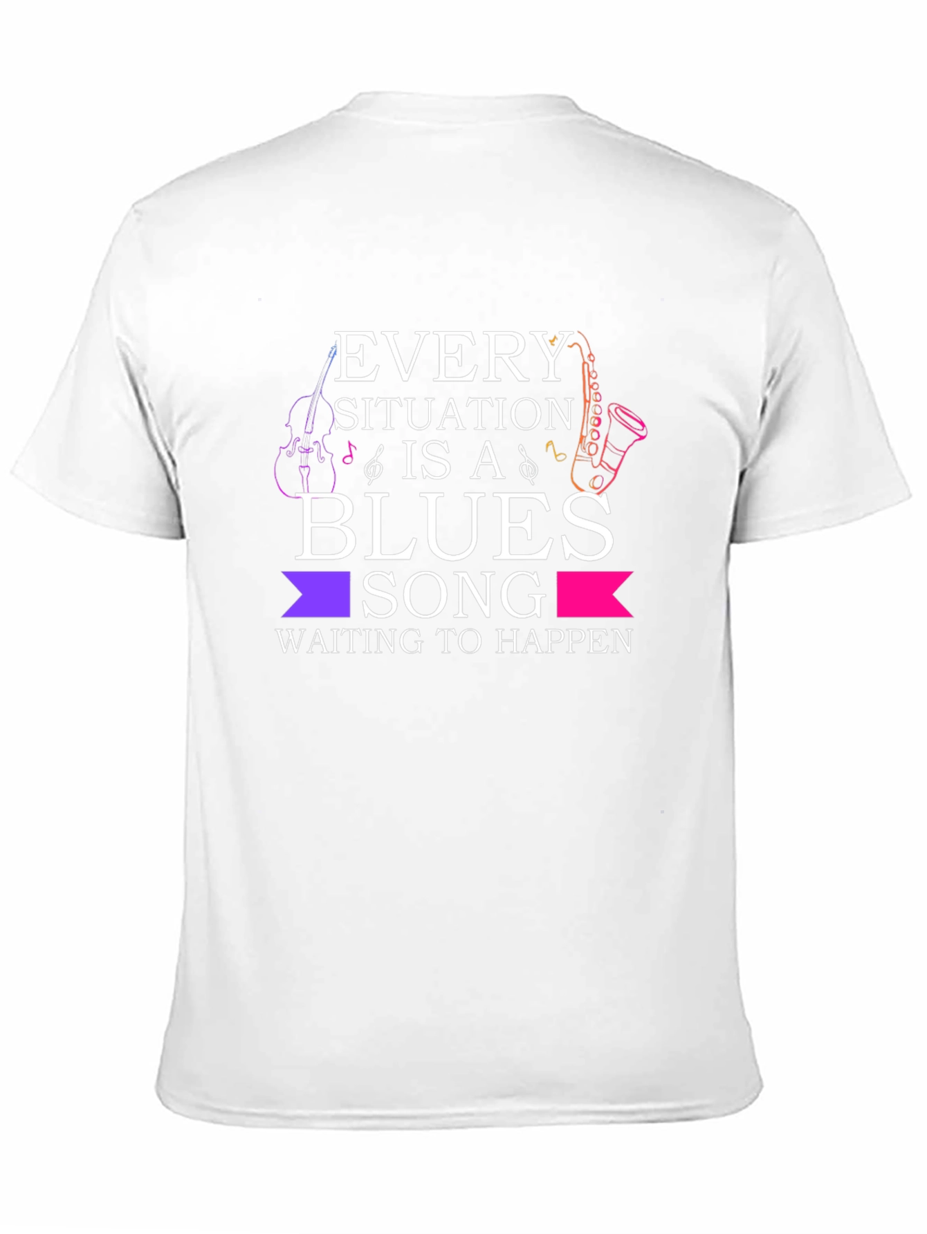 Blues Song Graphic T-Shirt - Music Lover Tee