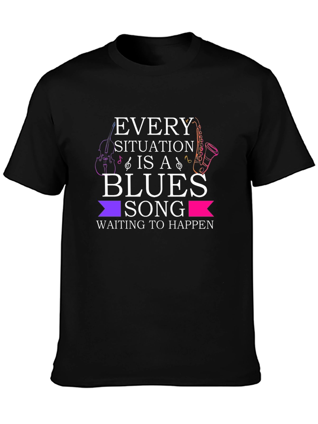 Blues Song Graphic T-Shirt - Music Lover Tee