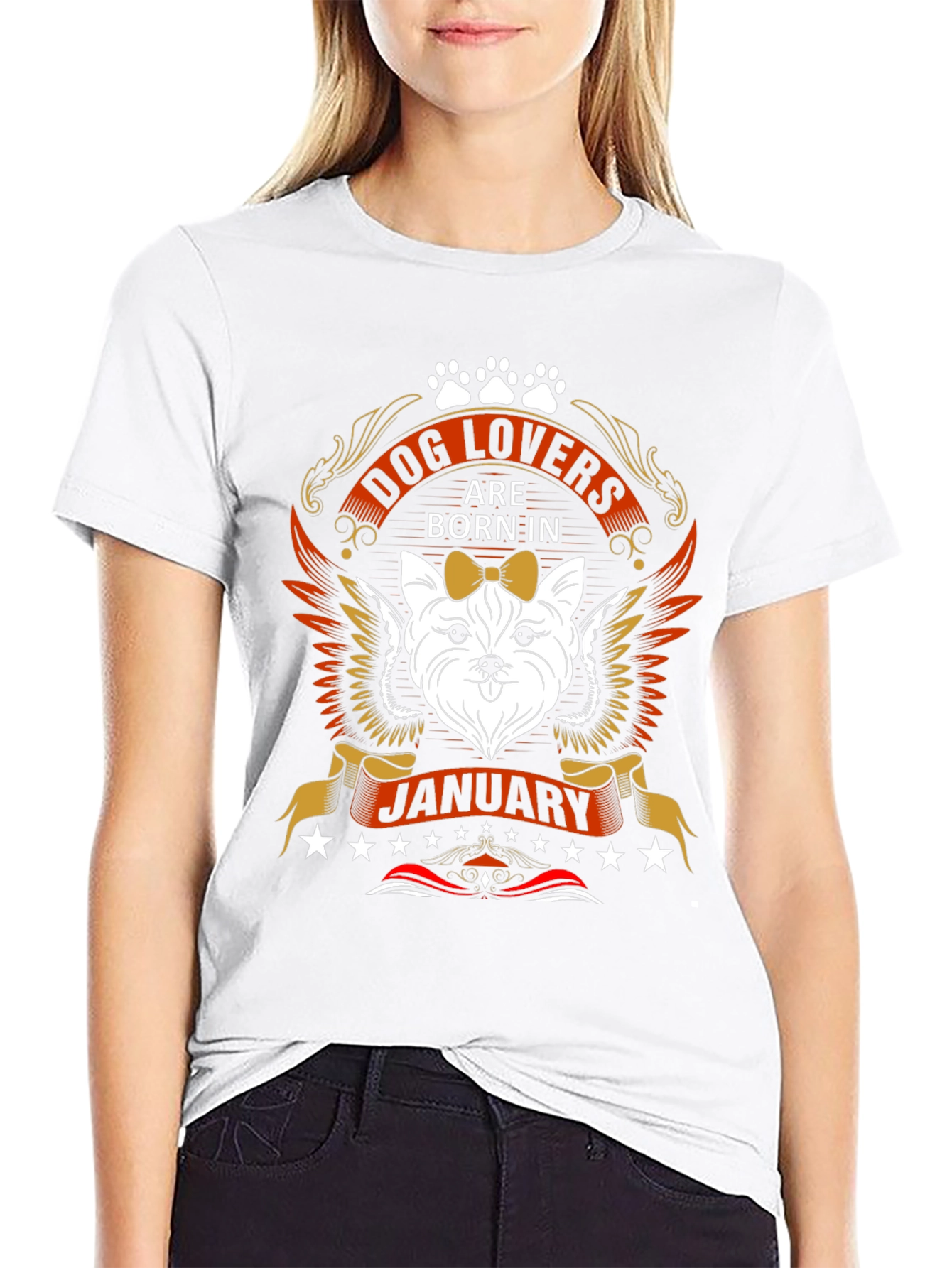 Dog Lovers Born in January T-Shirt