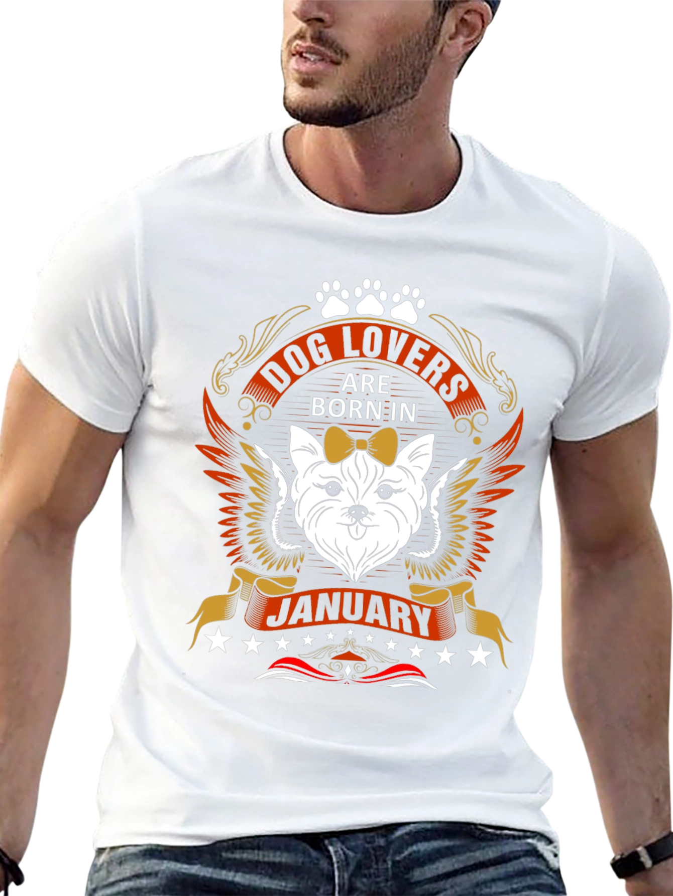 Dog Lovers Born in January T-Shirt