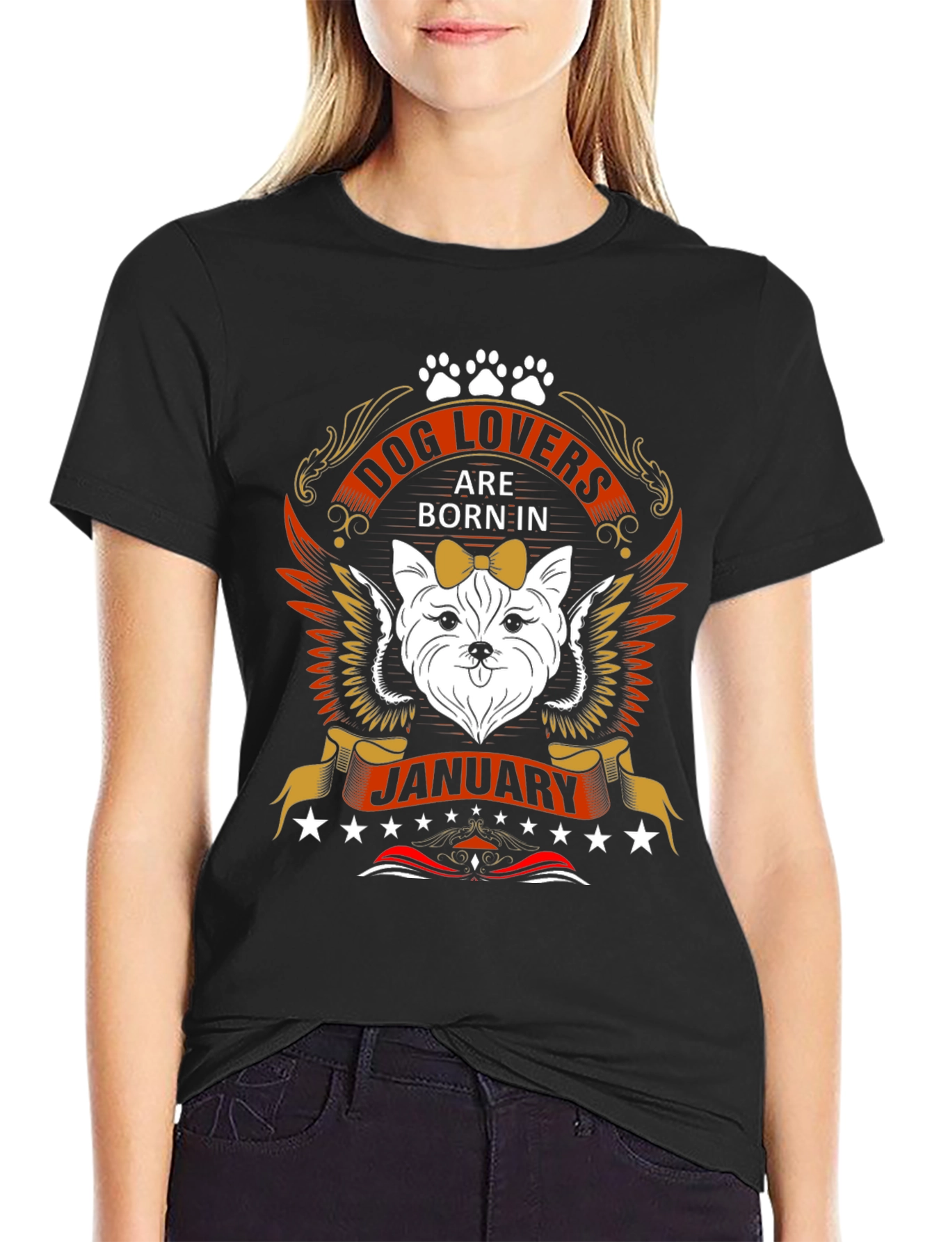 Dog Lovers Born in January T-Shirt