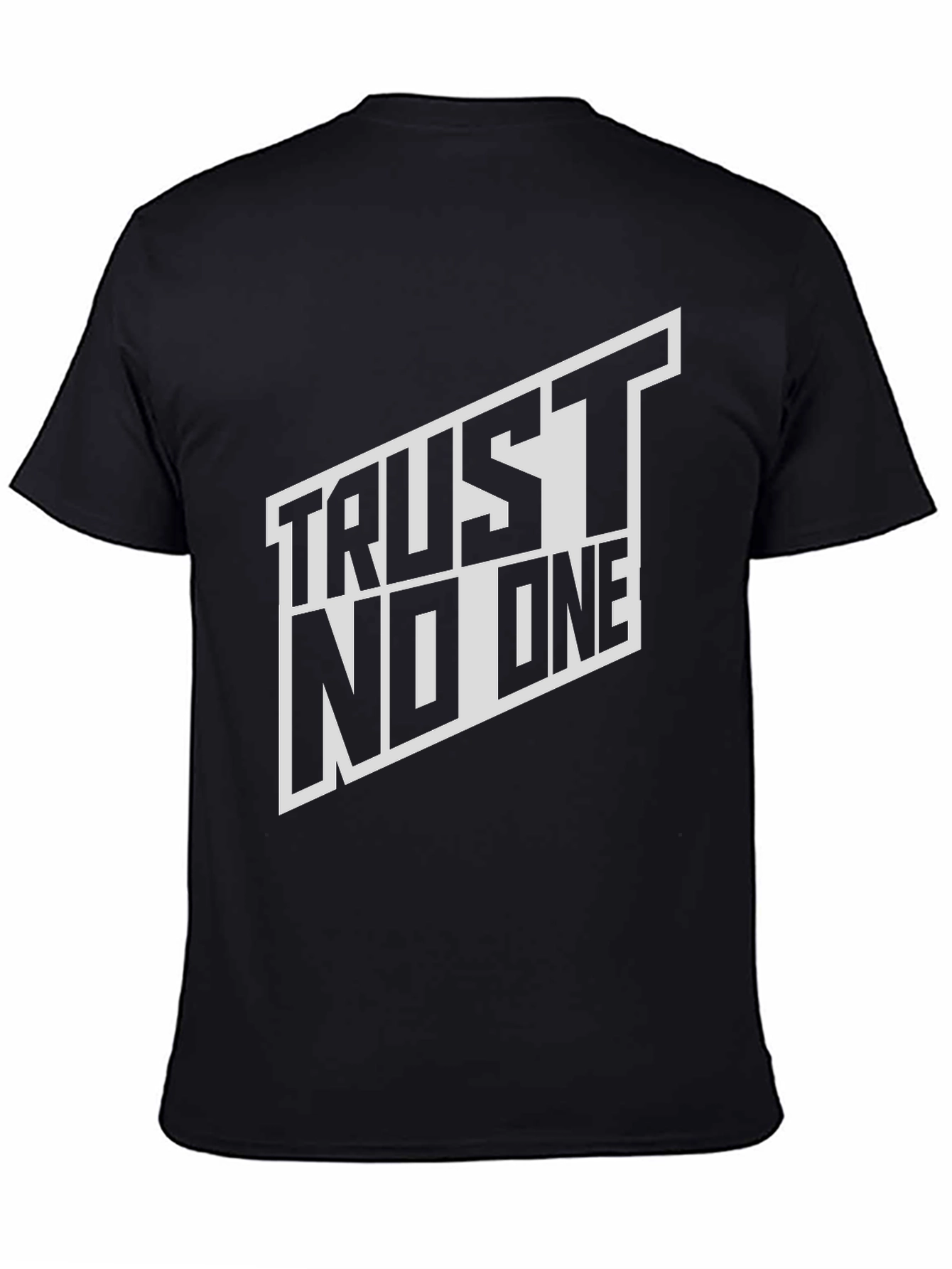 Trust No One Graphic Tee - Black