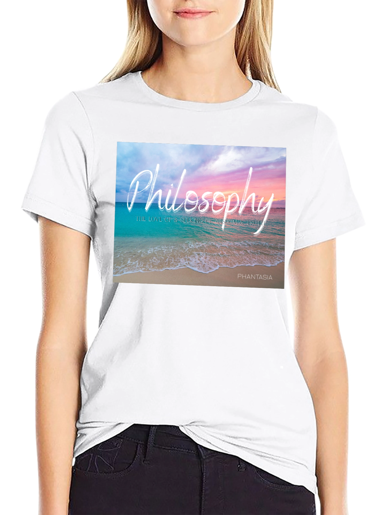 Philosophy Beach T-Shirt - Wisdom and Truth