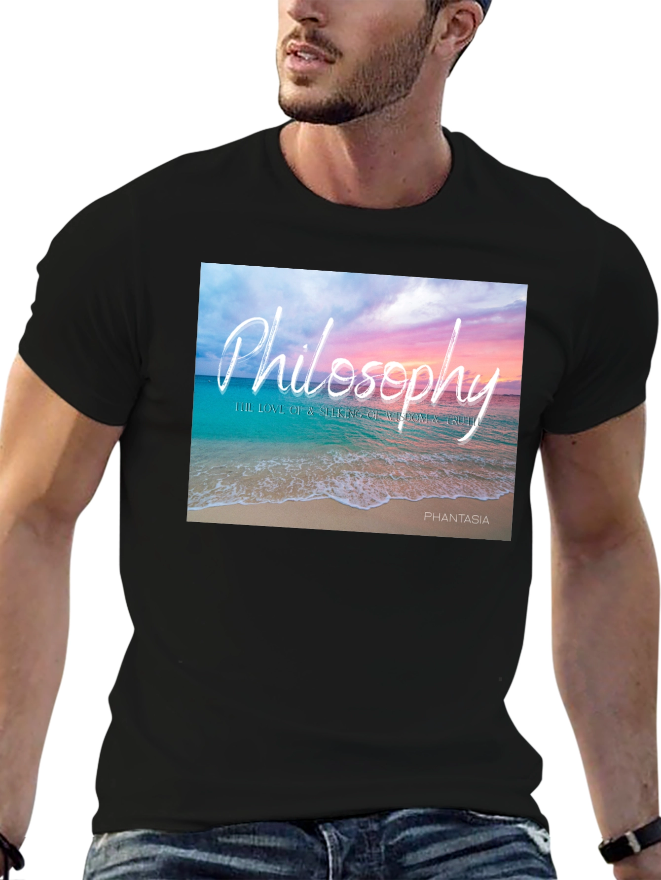 Philosophy Beach T-Shirt - Wisdom and Truth
