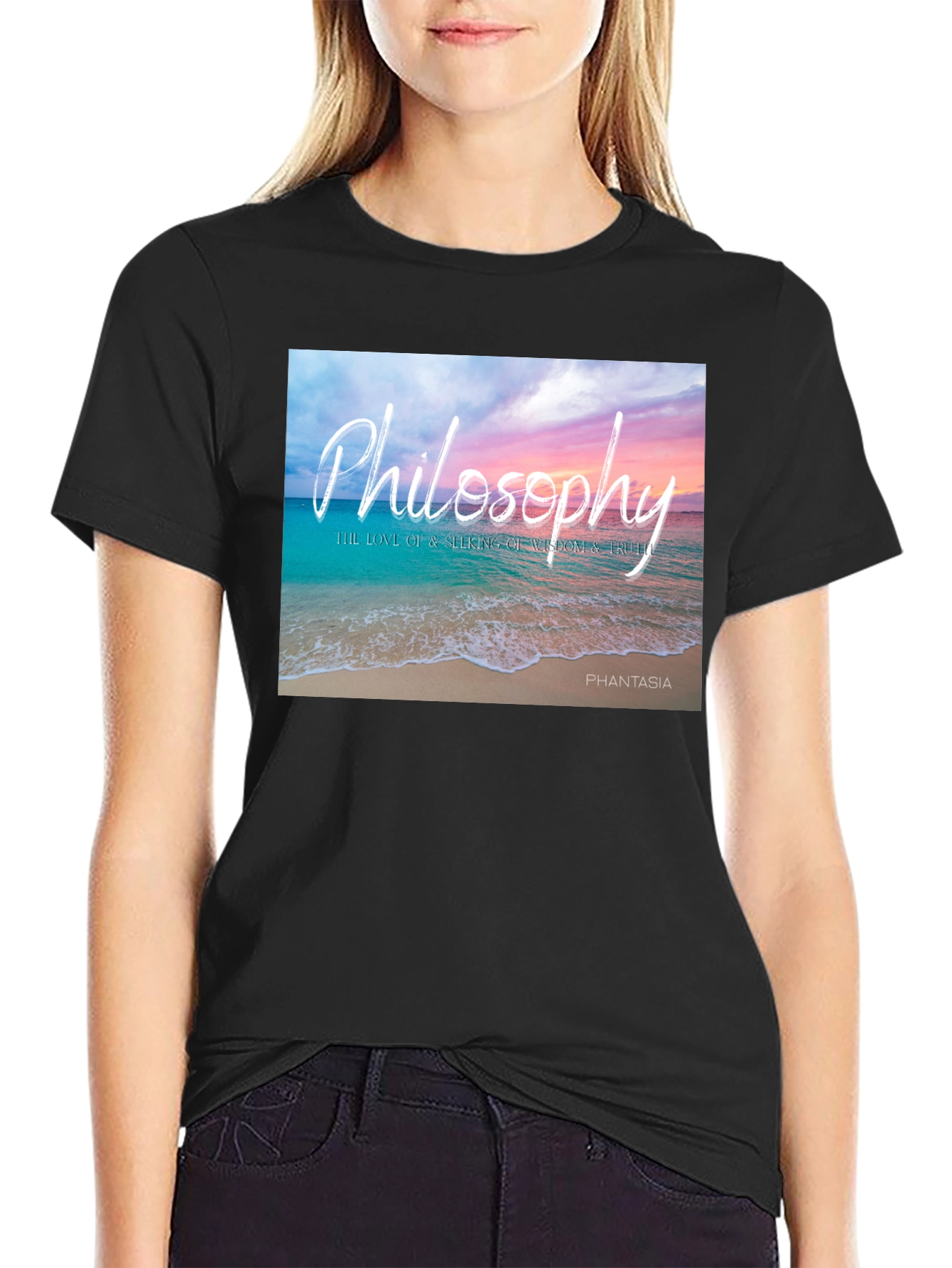 Philosophy Beach T-Shirt - Wisdom and Truth