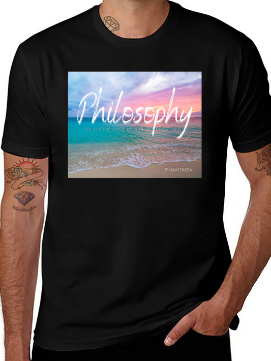 Philosophy Beach T-Shirt - Wisdom and Truth