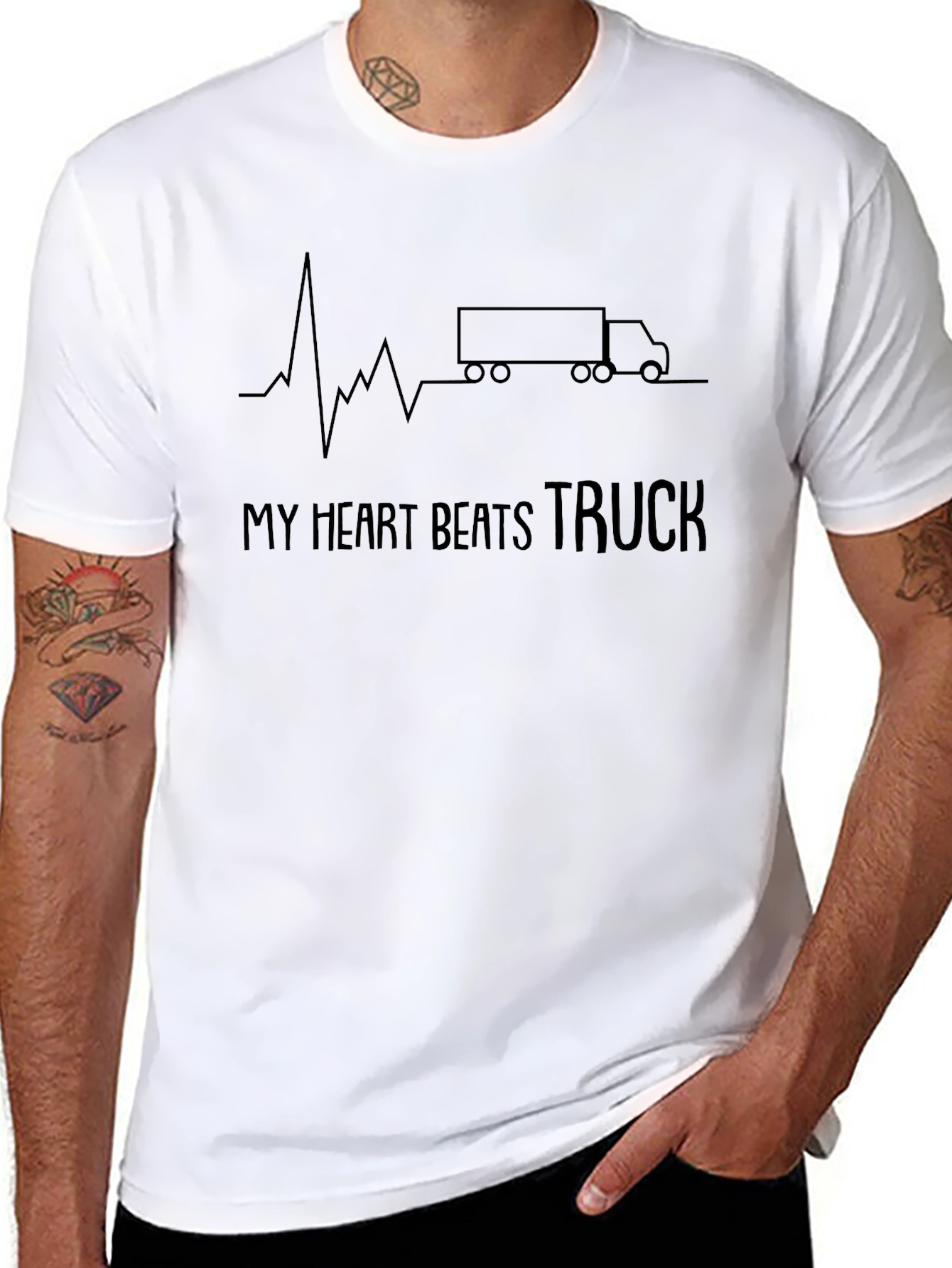 My Heart Beats Truck Graphic Tee