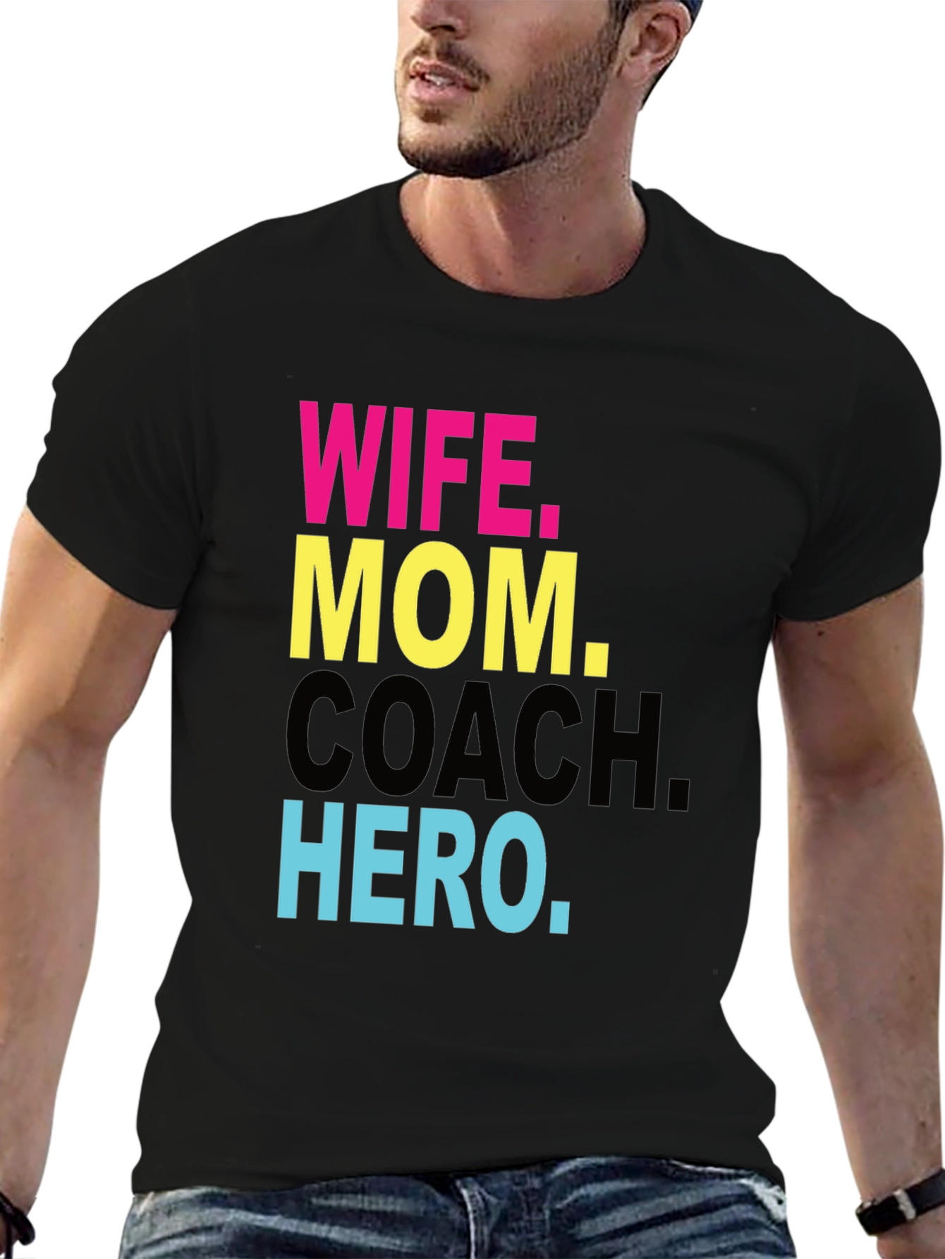 Wife Mom Coach Hero T-Shirt - Superwoman Tee