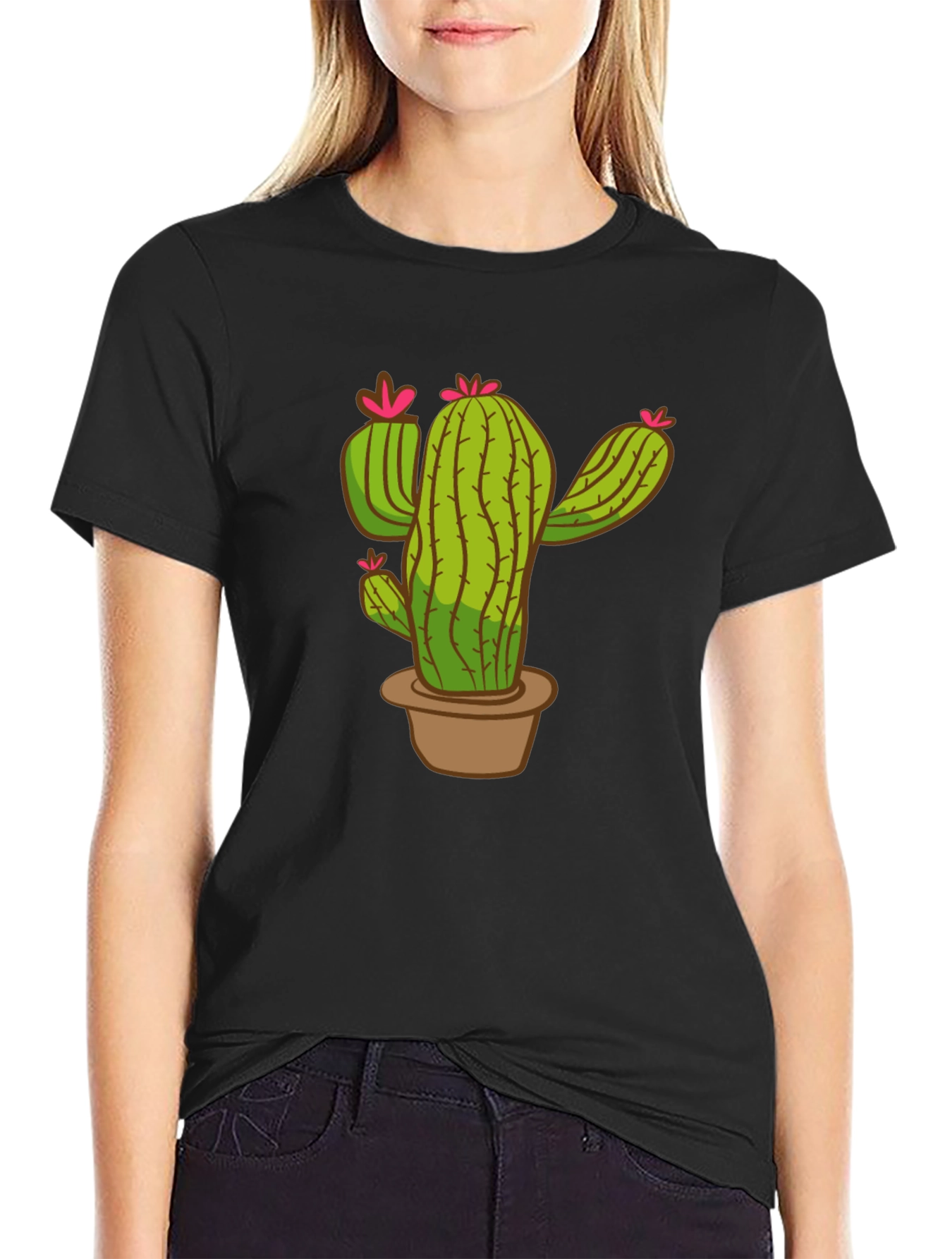 Cactus Graphic T-Shirt - Unisex Crew Neck Tee