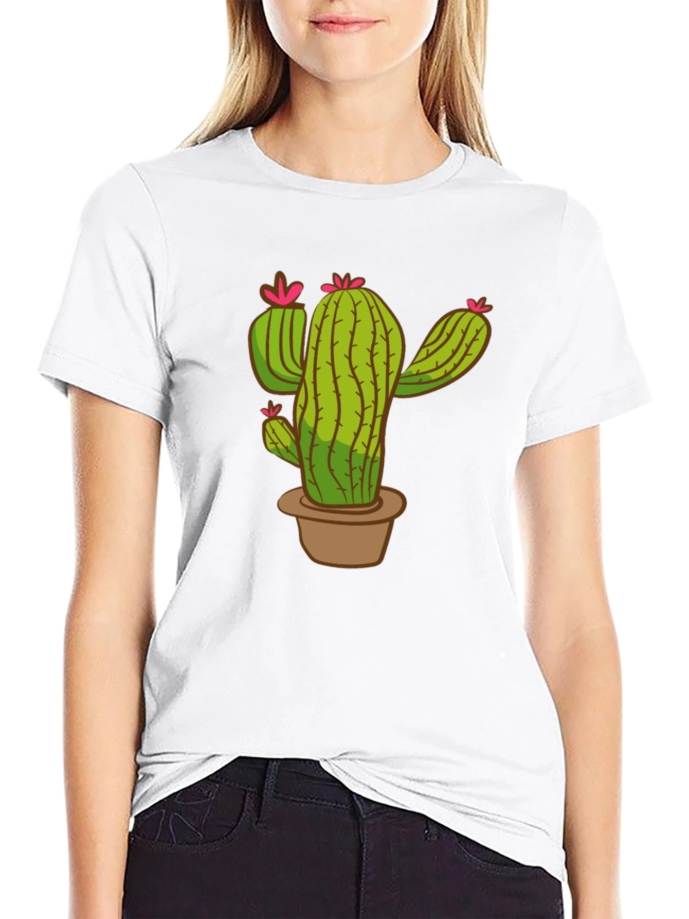 Cactus Graphic T-Shirt - Unisex Crew Neck Tee
