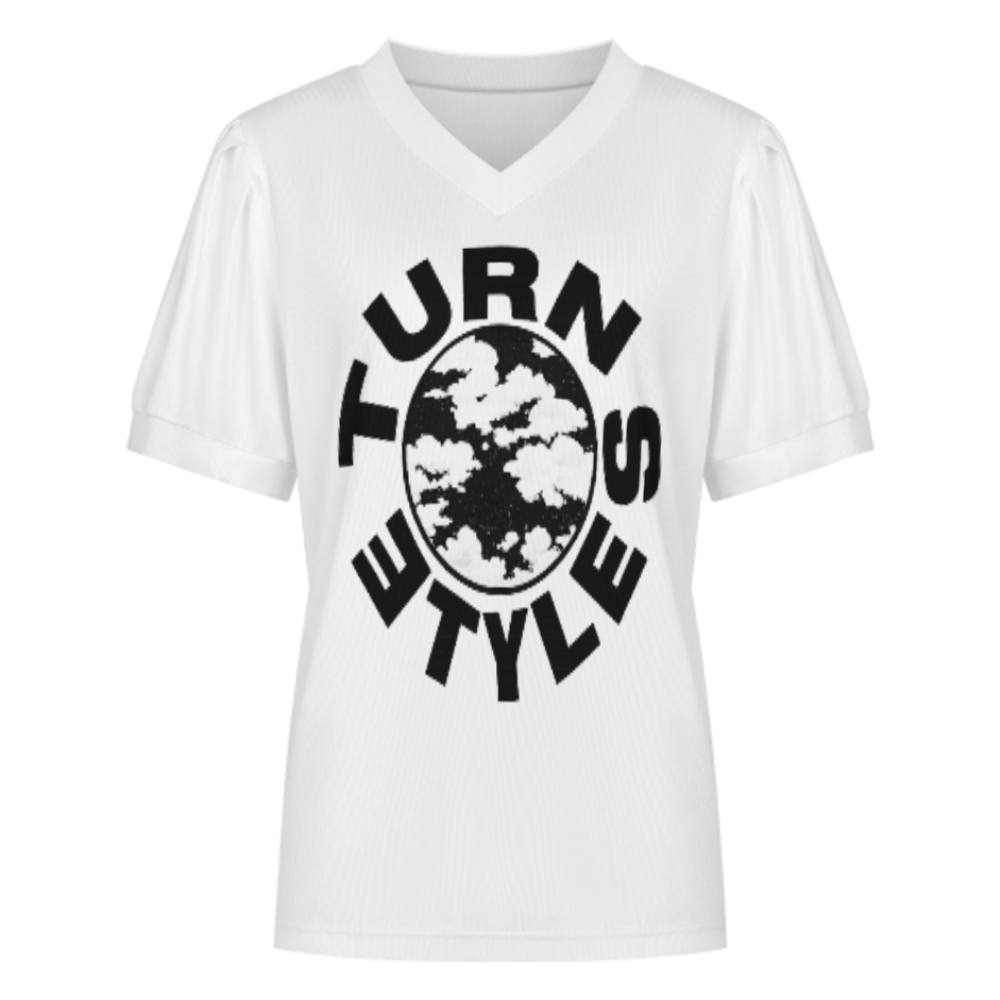 Turn Style Graphic Tee, Cloud Circle Streetwear Shirt, Minimalist Urban Fashion Top, Modern Aesthetic Graphic Tee, Casual Trendy Statement Shirt(z596)