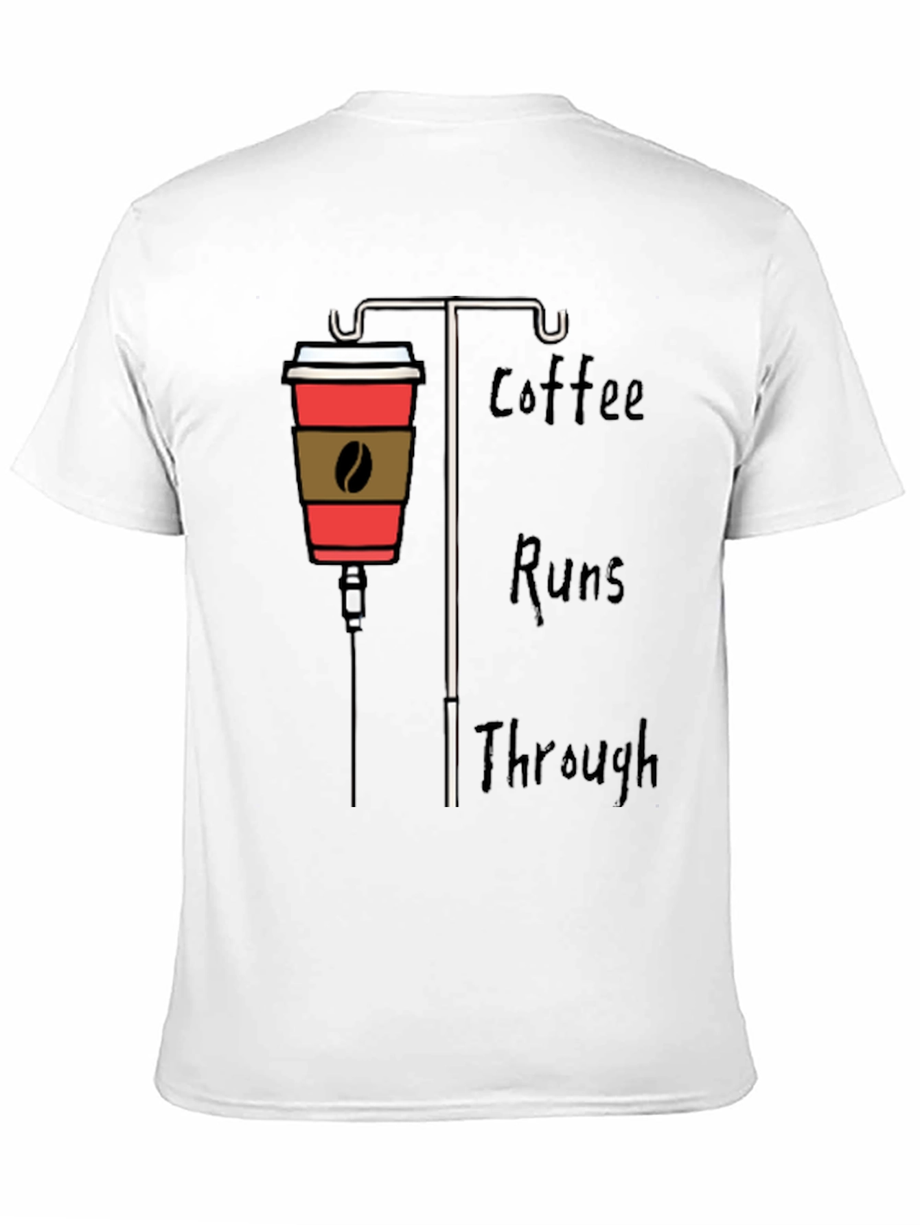 Coffee IV Drip Graphic Tee - Caffeine Lover Shirt
