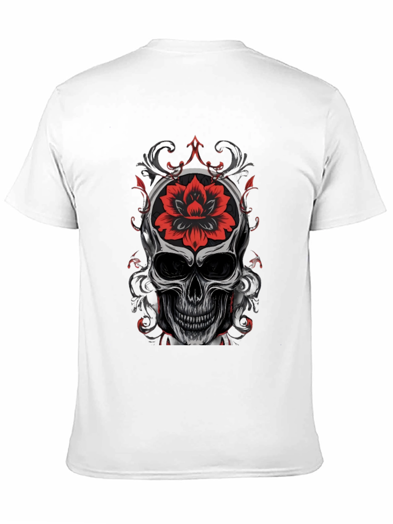 Skull & Rose Graphic T-Shirt - Bold Streetwear