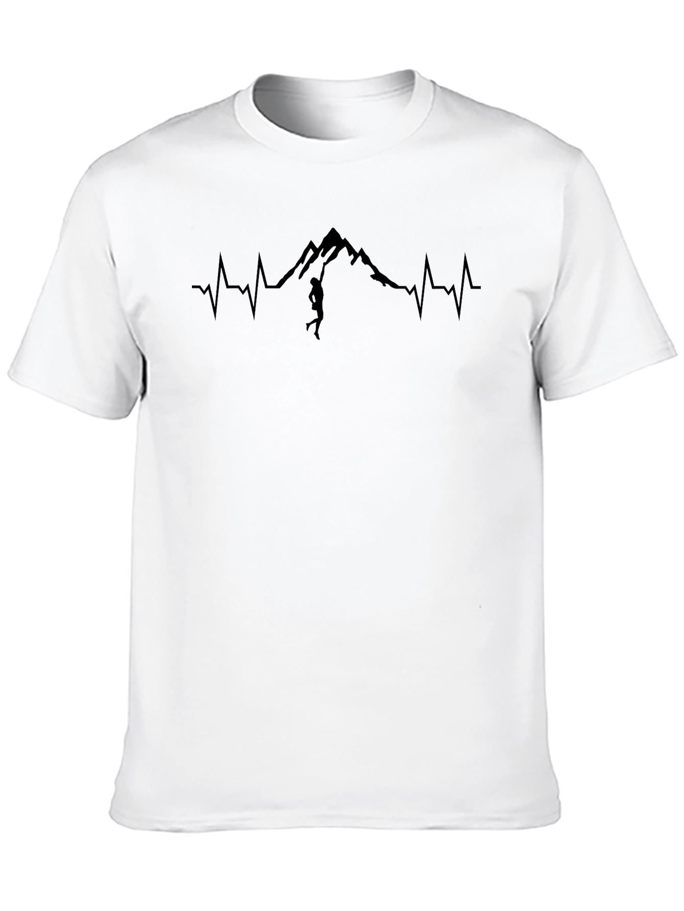 Heartbeat Mountain Climber T-Shirt - Adventure Ready!