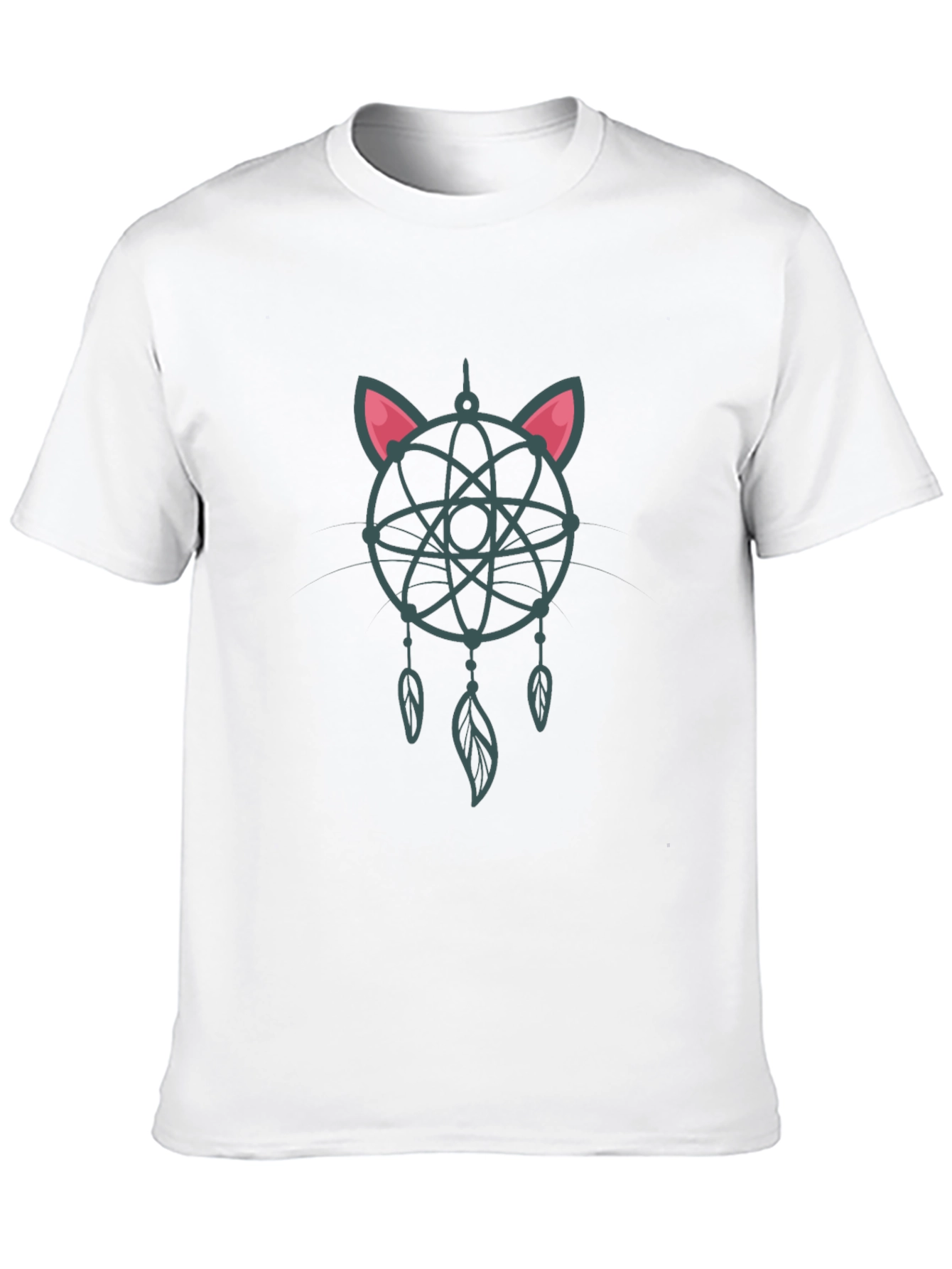 Dreamcatcher Cat Atom T-Shirt - Unique Design