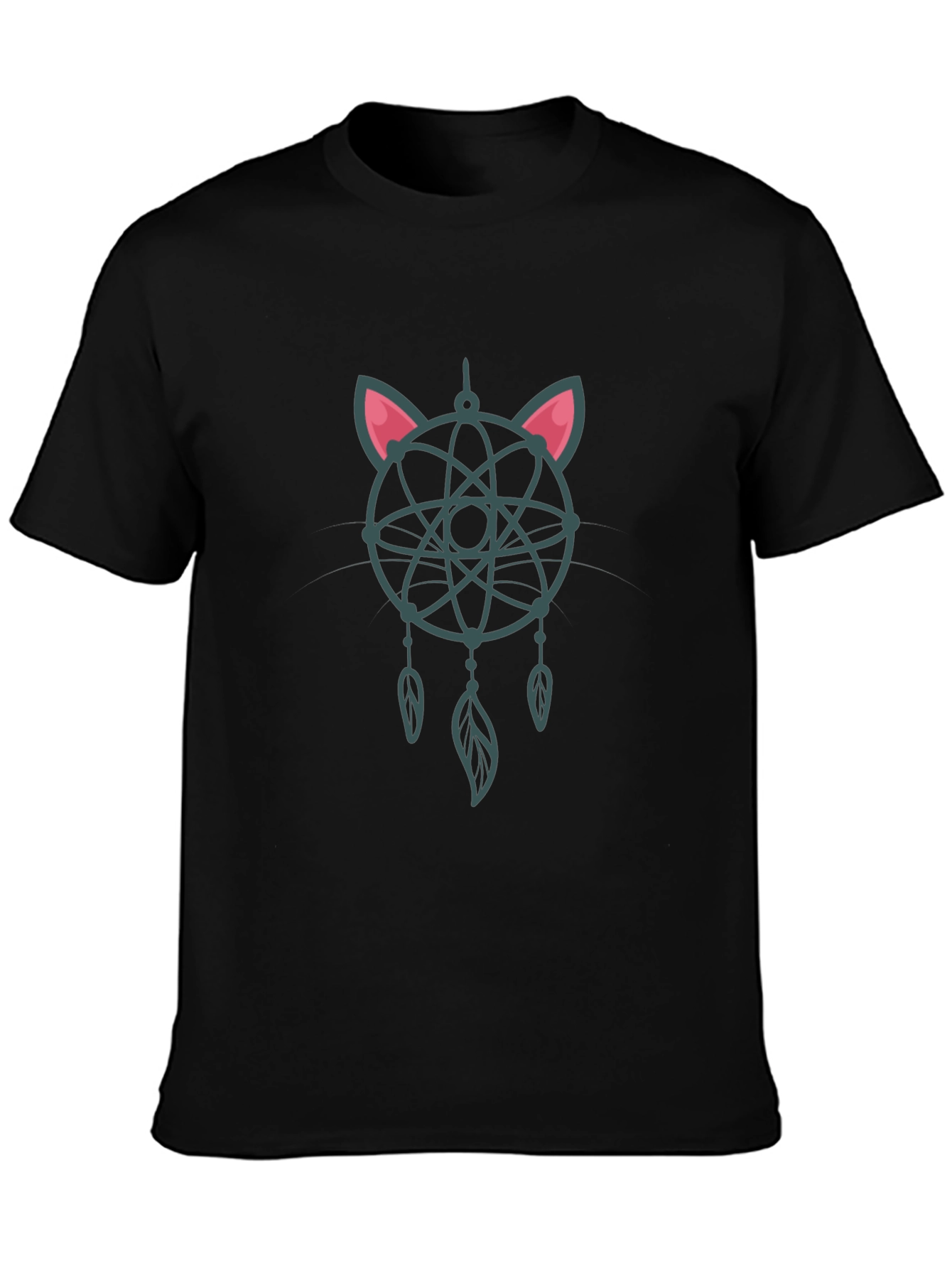 Dreamcatcher Cat Atom T-Shirt - Unique Design