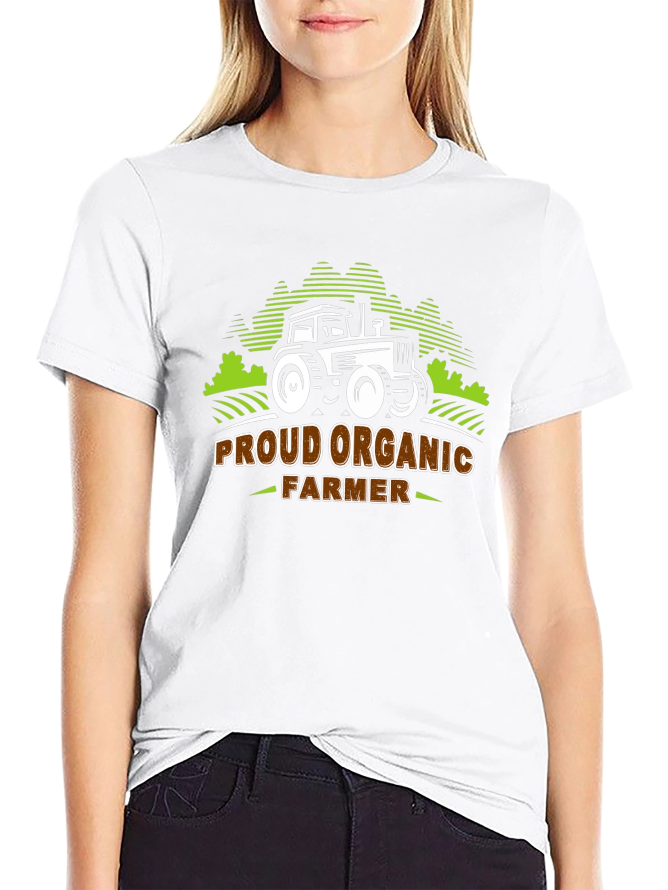 Proud Organic Farmer T-Shirt - Black Cotton Tee