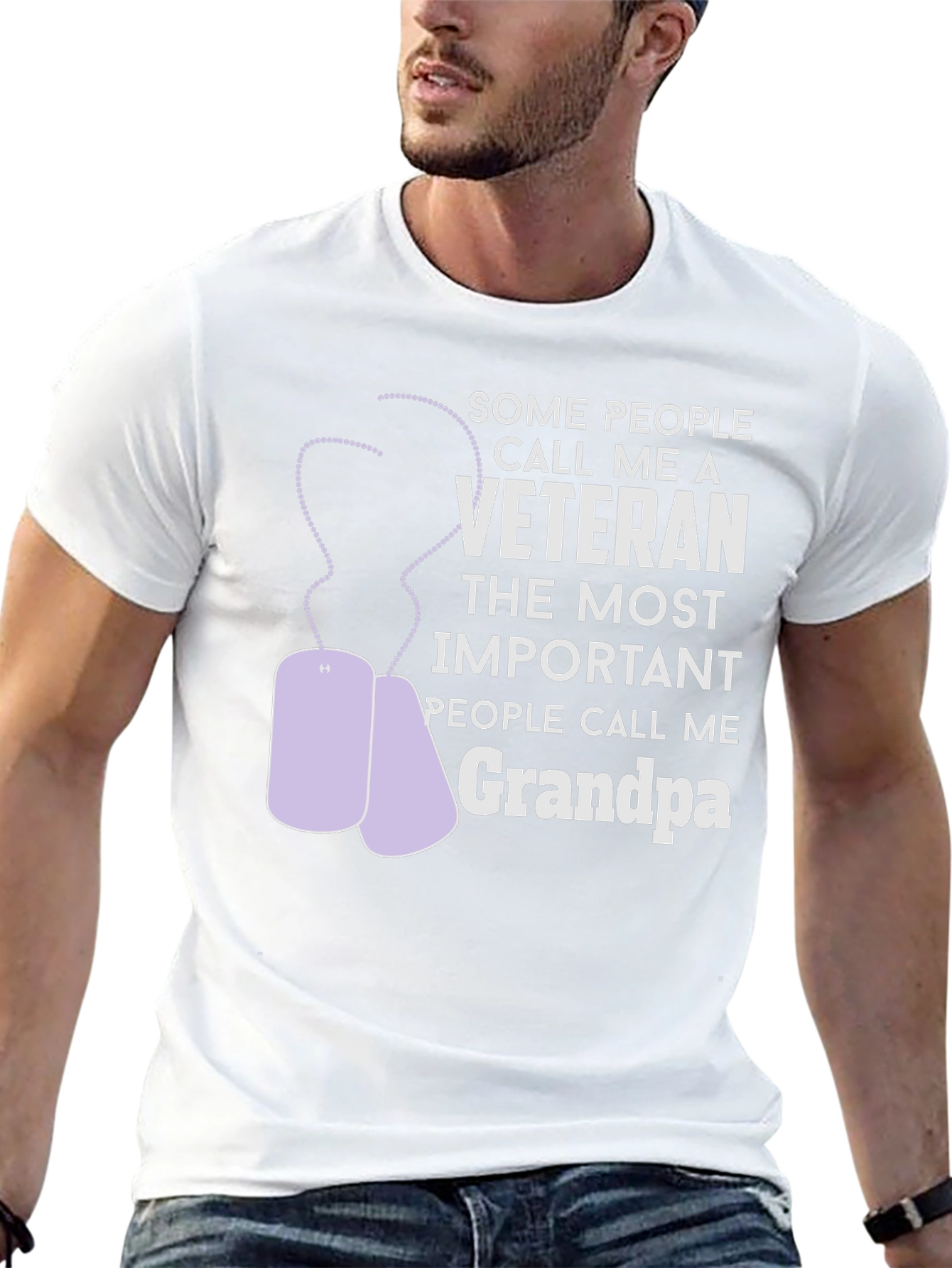 Veteran Grandpa T-Shirt - Gift for Grandfathers