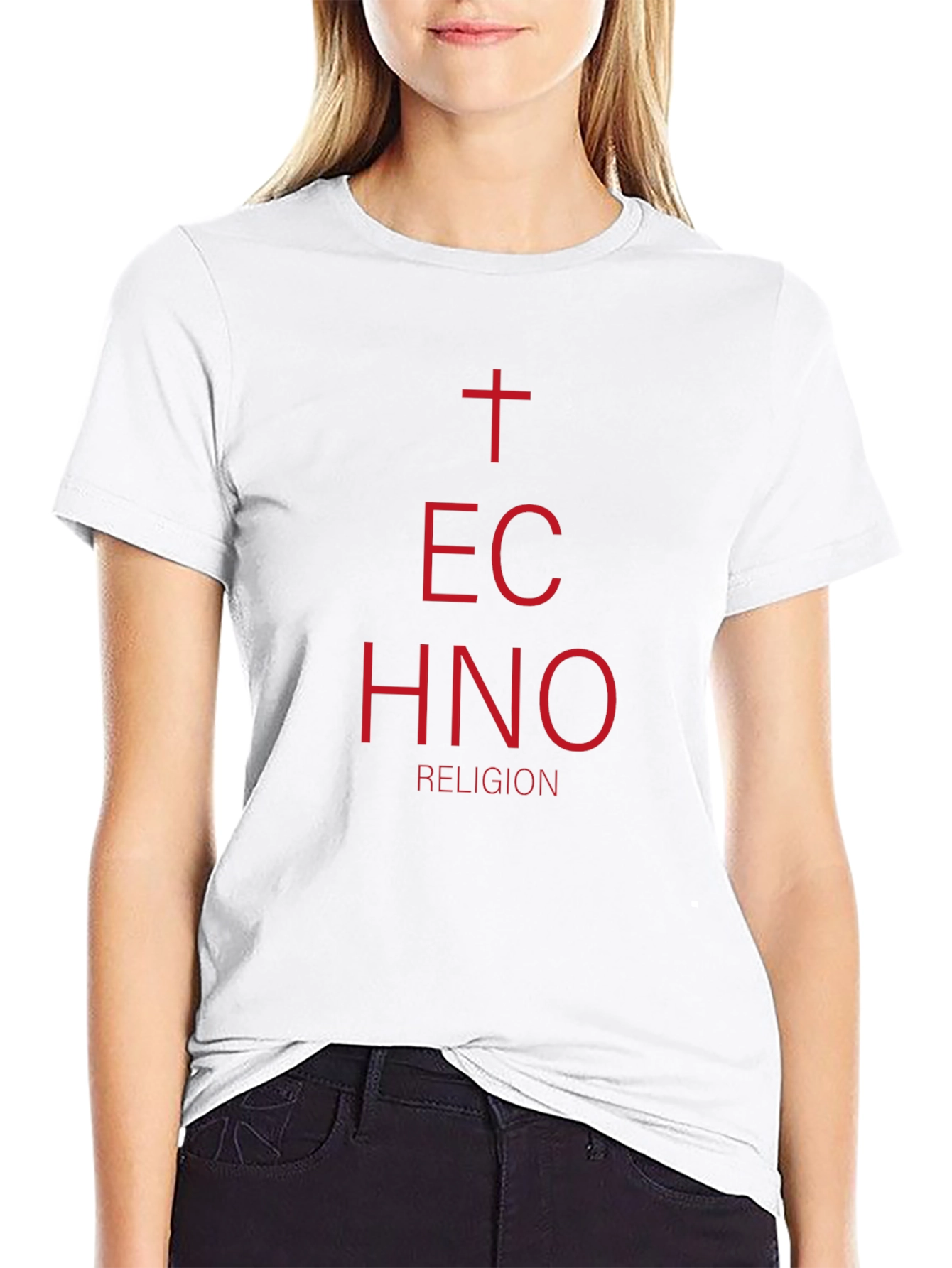 Techno Religion Graphic T-Shirt