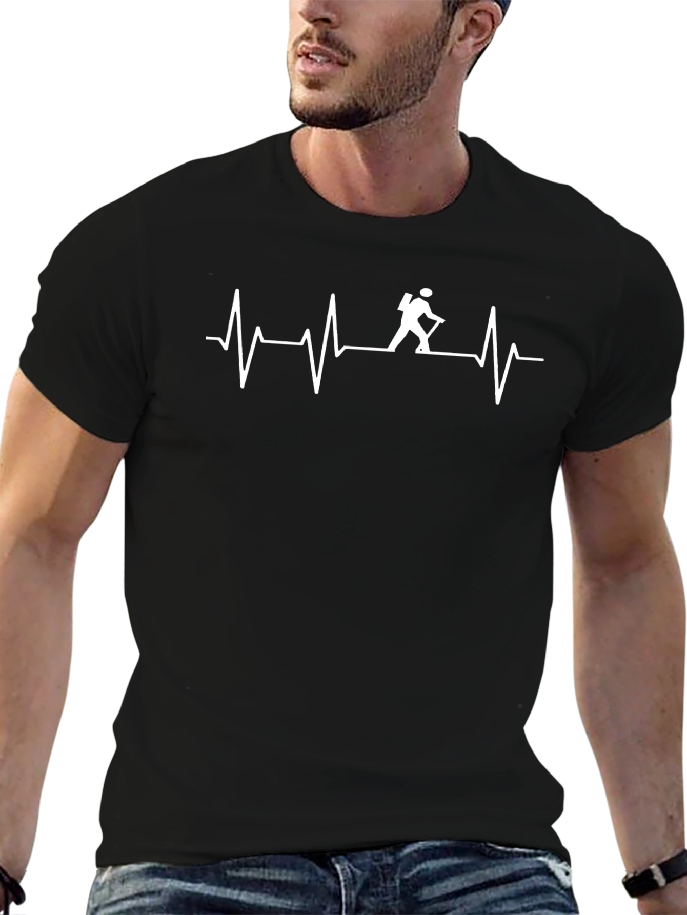 Heartbeat Hiker T-Shirt - Adventure Ready!