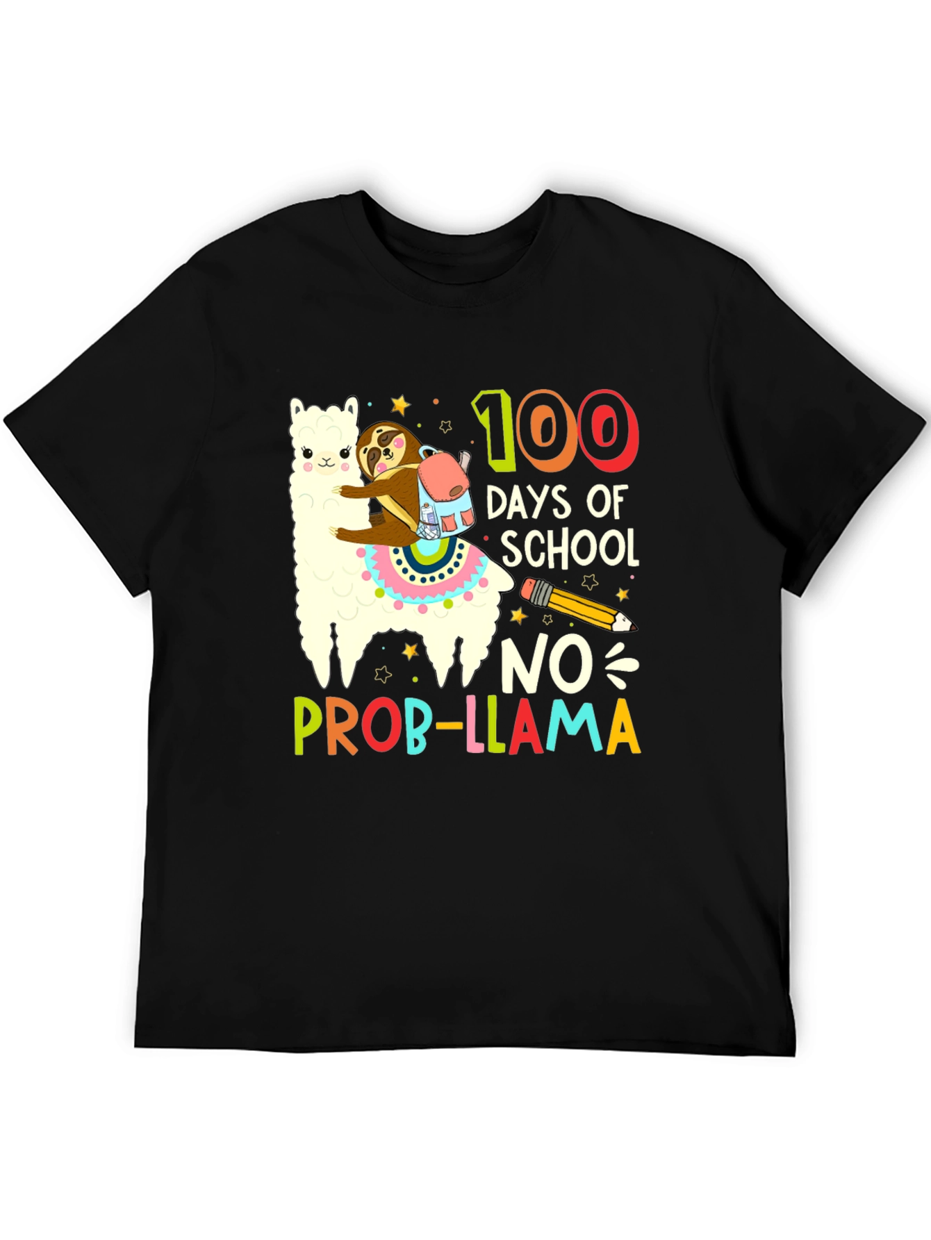 100 Days of School Llama T-Shirt