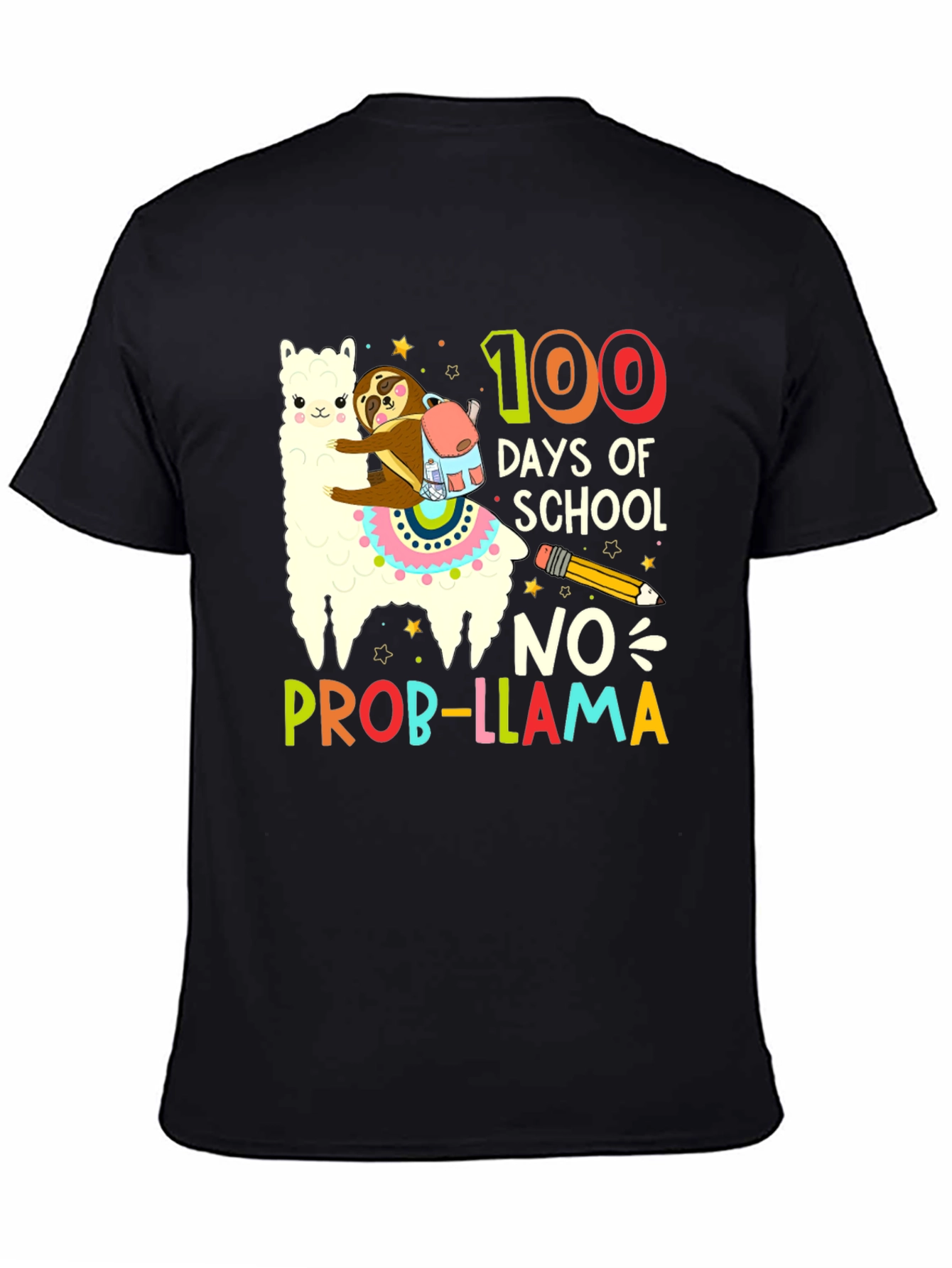 100 Days of School Llama T-Shirt