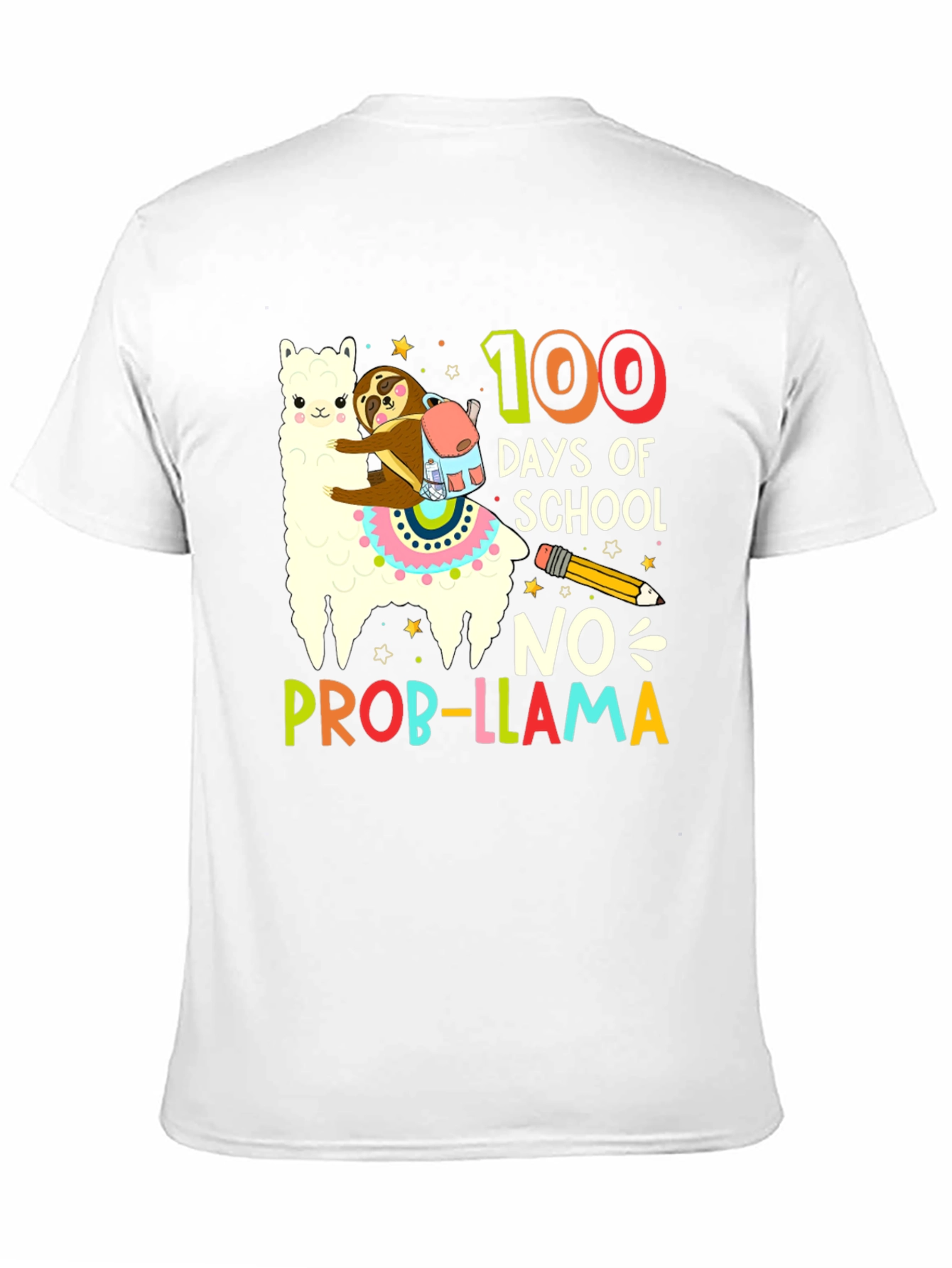 100 Days of School Llama T-Shirt