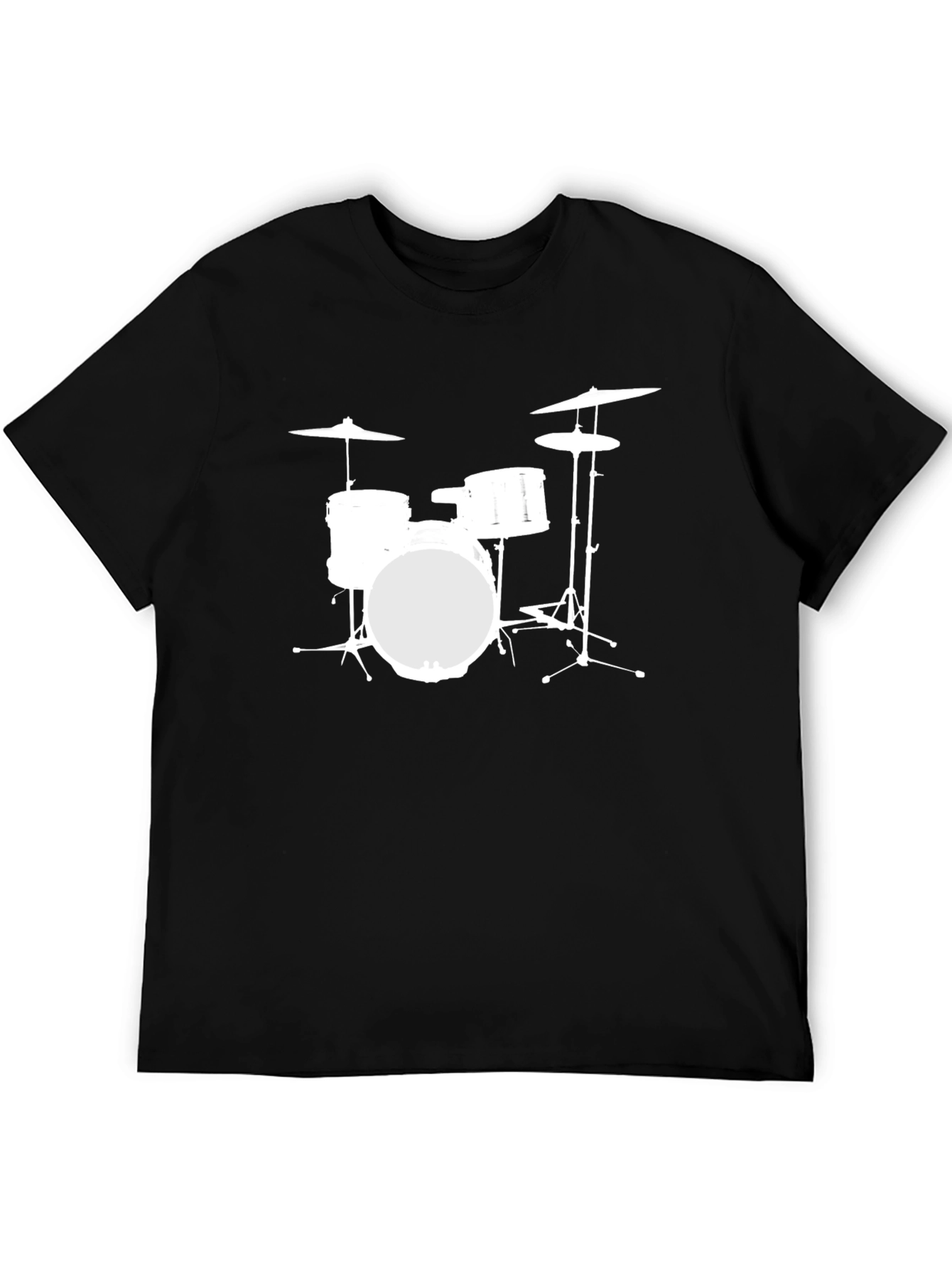 Drum Kit Graphic Tee - Music Lovers T-Shirt