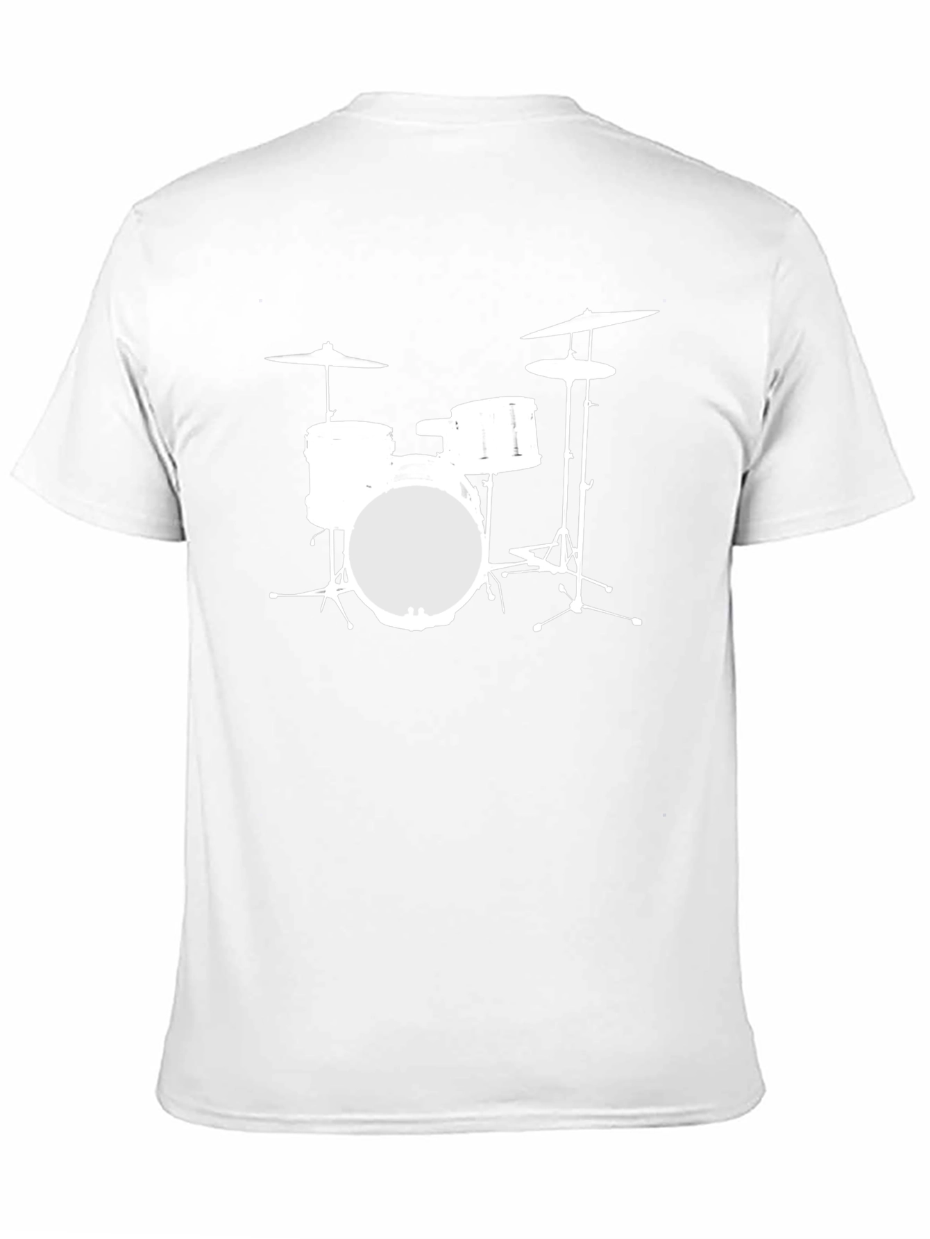 Drum Kit Graphic Tee - Music Lovers T-Shirt