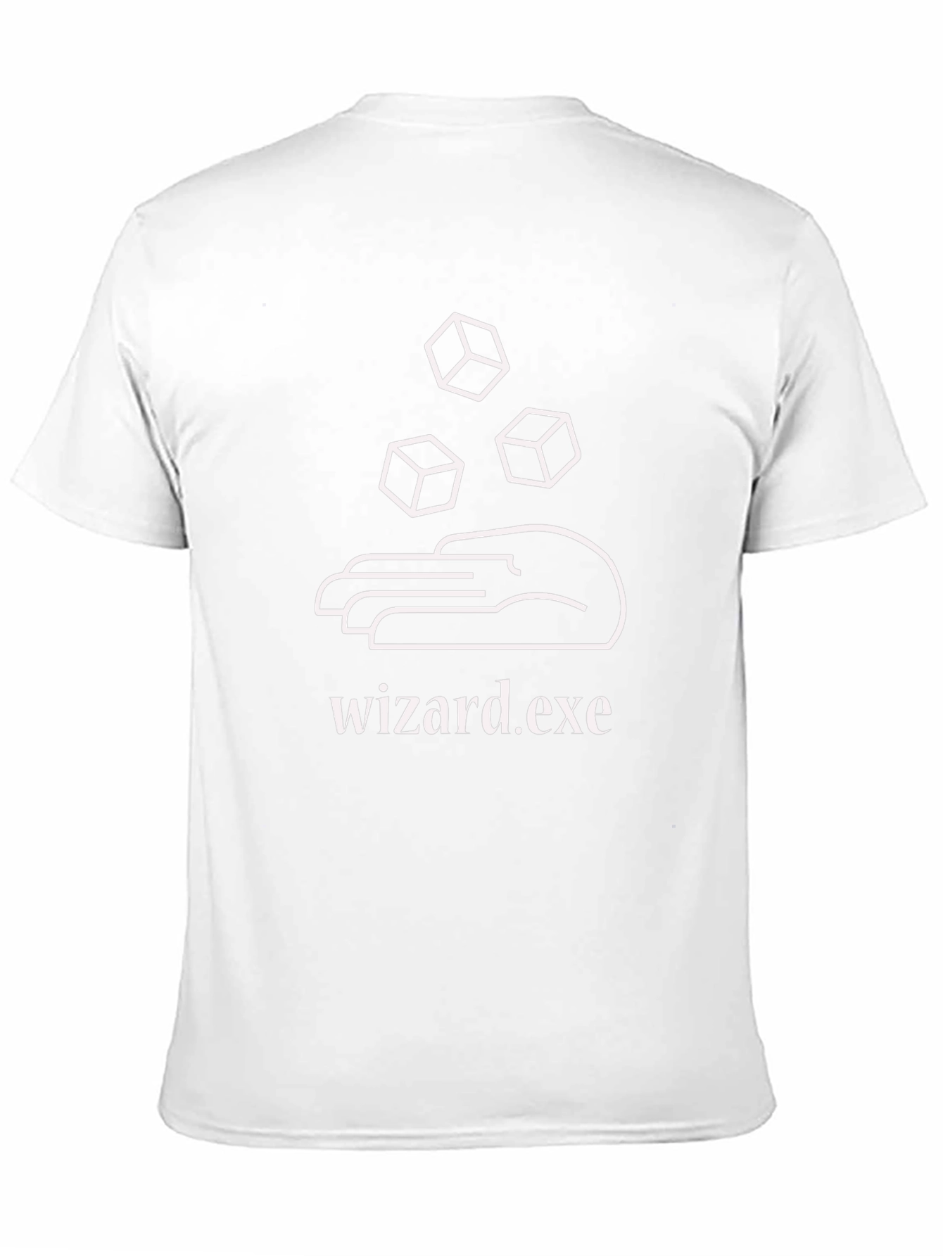 Wizard.exe T-Shirt - Black Cotton Graphic Tee